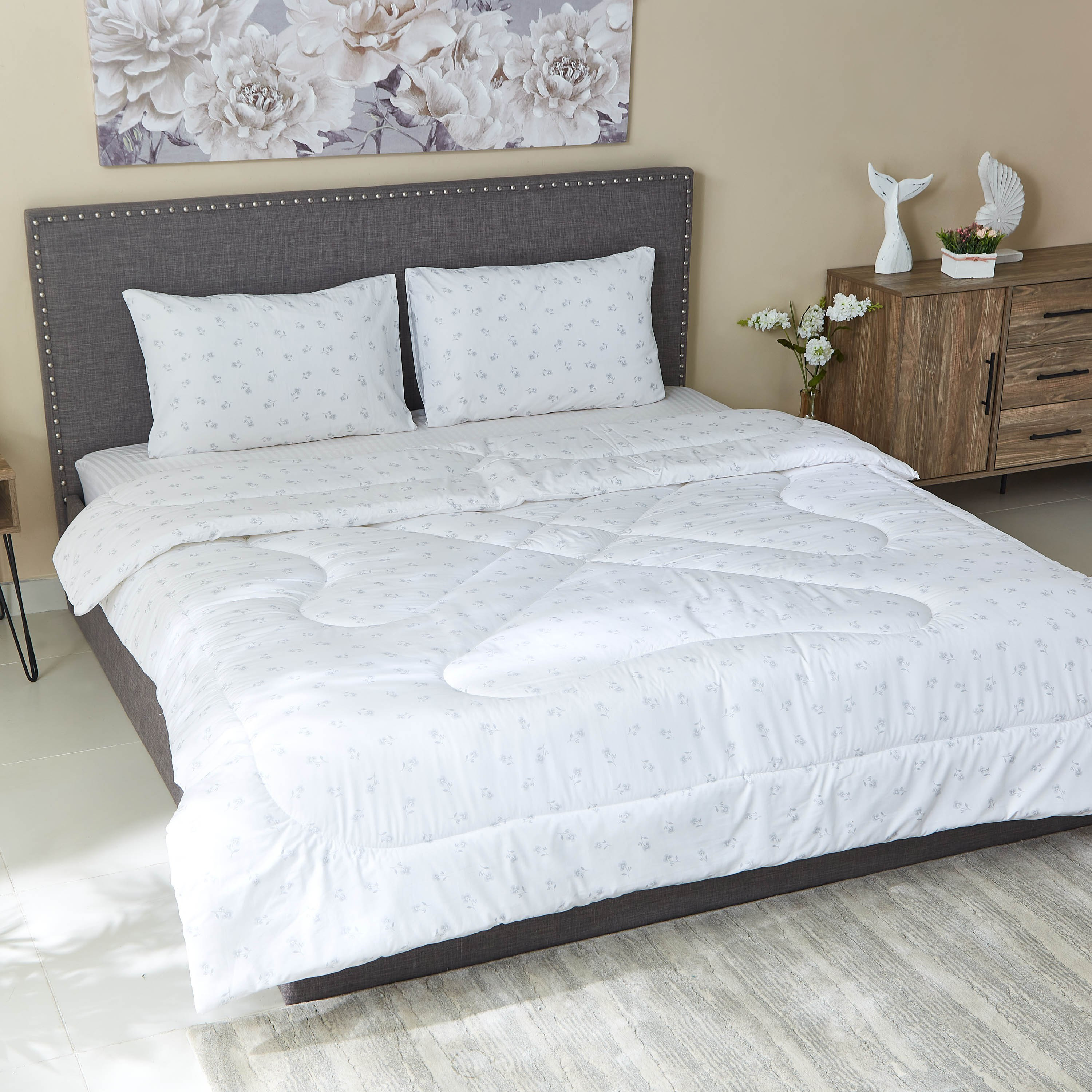 طقم لحاف مقاس كينج قطن بطبعات من فلوريت- 230x220 سم-PROMO_HB_AE_B1G1_250925-image-1