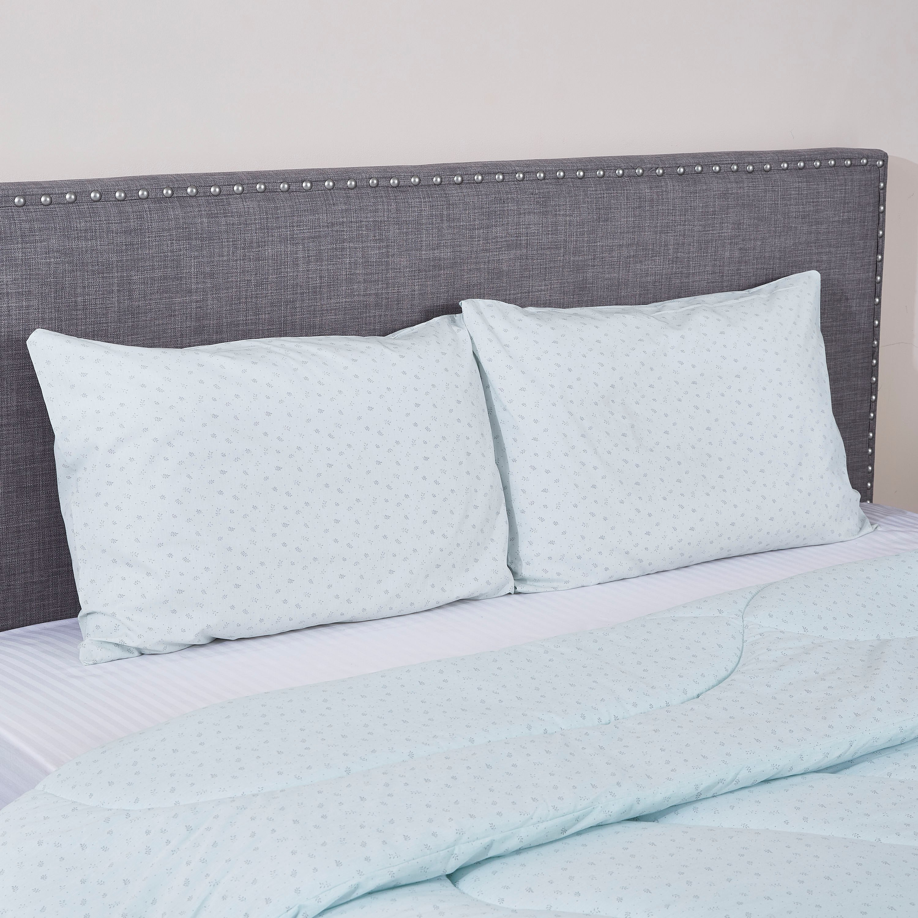 طقم لحاف كينج من القطن 3 قطع بطبعات من فيرن - 220x240 سم-hbxhomeware-hbxdecorandfurnishings-image-3