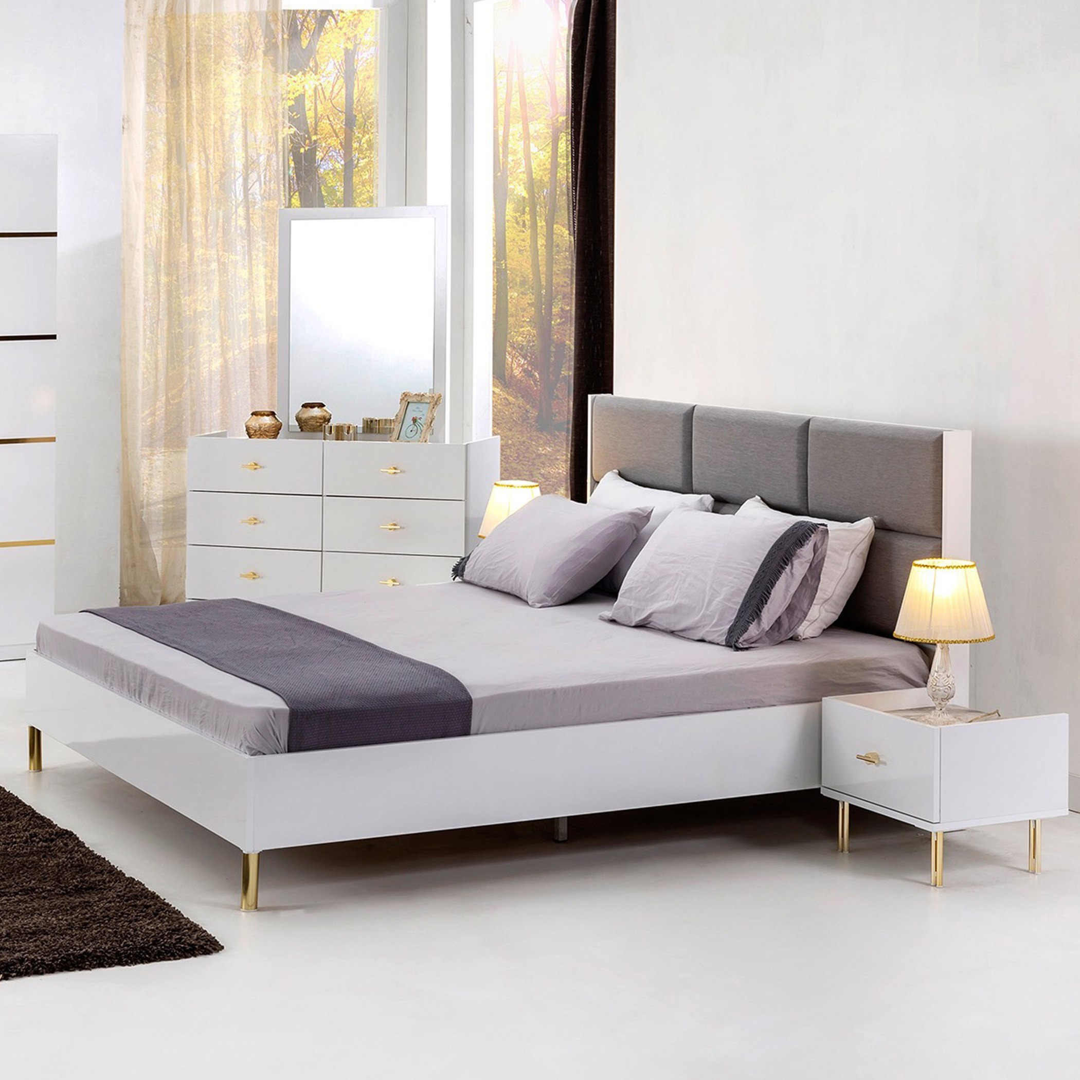 طقم غرفة نوم كينج 5 قطع من إليتا - 180x200 سم-hbxbedroom-bedsandbedsets-bedroomsets-king-image-1