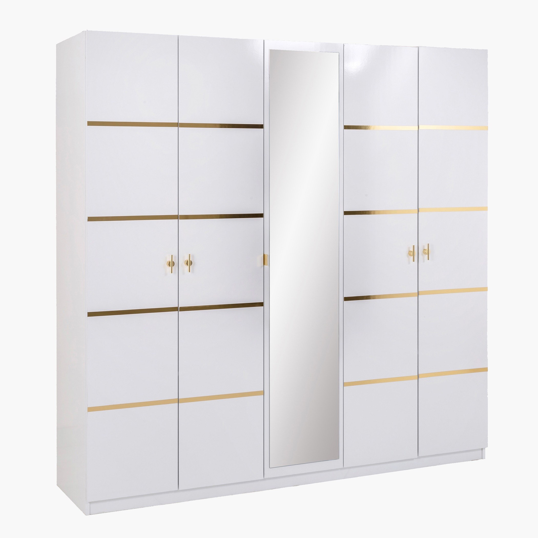 خزانة ملابس 5 أبواب بمرآة من إليتا-hbxfurniture-wardrobes-image-2