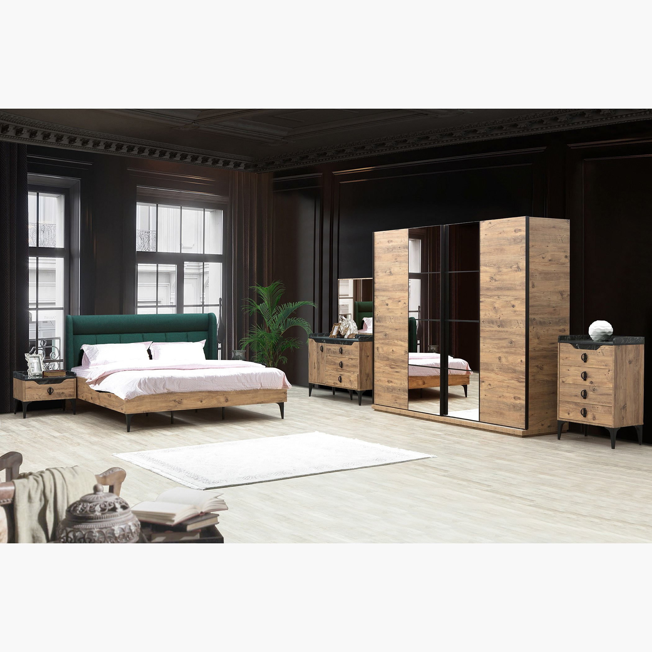 وحدة تخزين بـ 4- أدراج - لسبون-hbxfurniture-dressersandchests-chestofdrawers-image-6