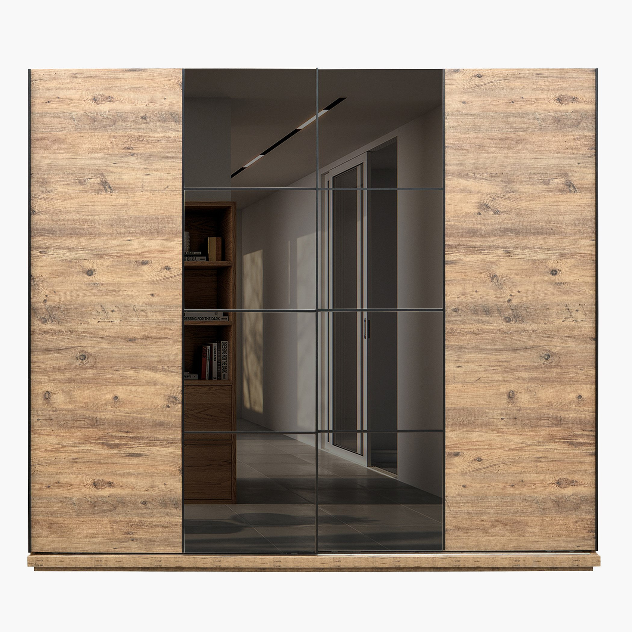 خزانة ملابس بباب انزلاقي مع مرآة من لسبون-hbxfurniture-wardrobes-image-2