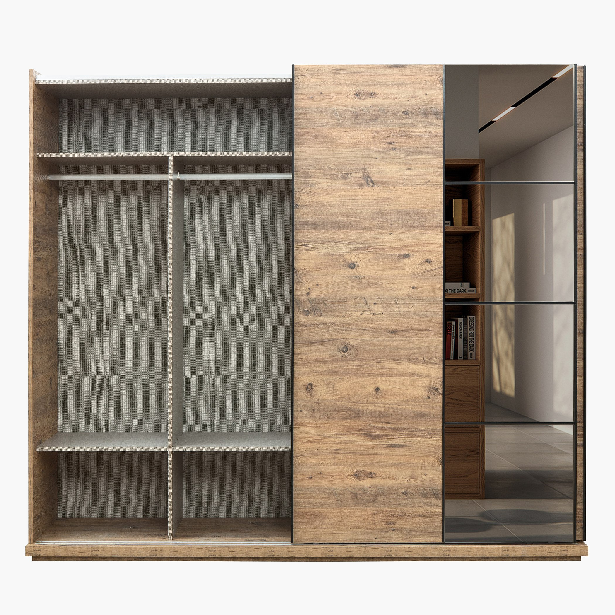 خزانة ملابس بباب انزلاقي مع مرآة من لسبون-hbxfurniture-wardrobes-image-5