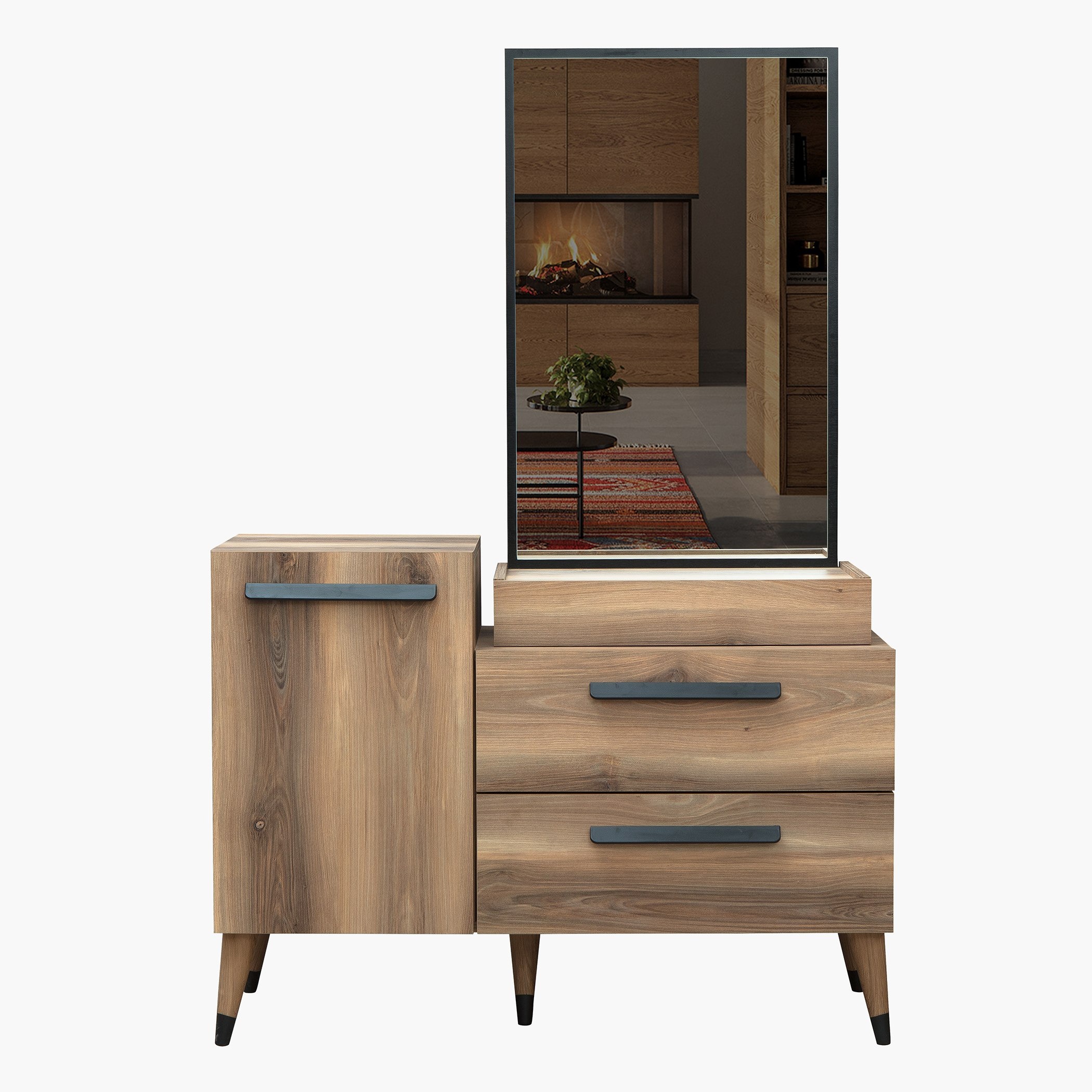 طقم غرفة نوم كينج 5 قطع من نيفادا- 180x200 سم-hbxbedroom-bedsandbedsets-bedroomsets-king-image-9