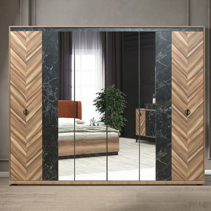 Verona 6-Door Wardrobe with Mirrors