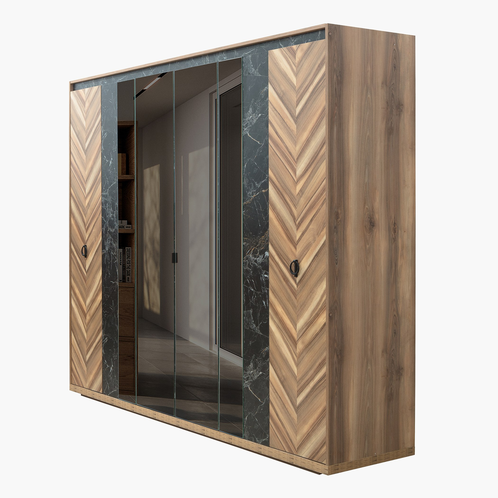 خزانة ملابس بـ 6 أبواب ومرآيا من فيرونا-hbxfurniture-wardrobes-image-3