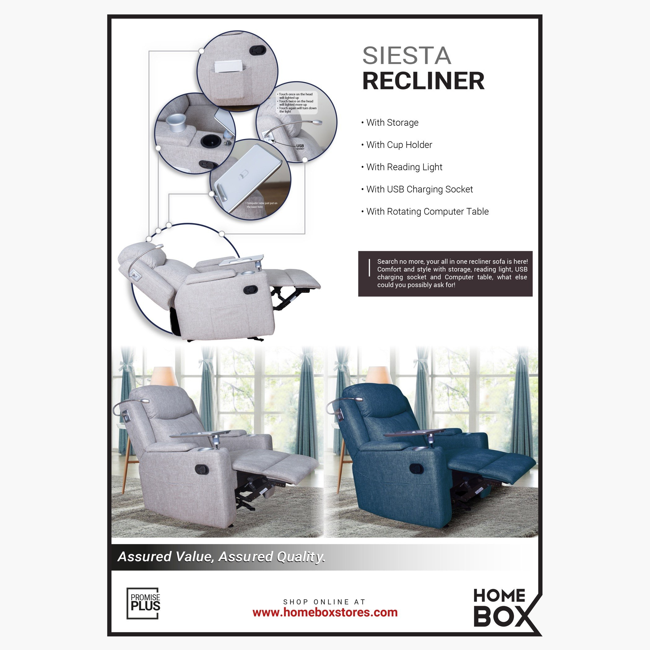كنبة استرخاء قماشية مقعد واحد مع وحدة تخزين وطاولة كومبيوتر من سييستا-hbxfurniture-livingroom-sofasandsofasets-image-10