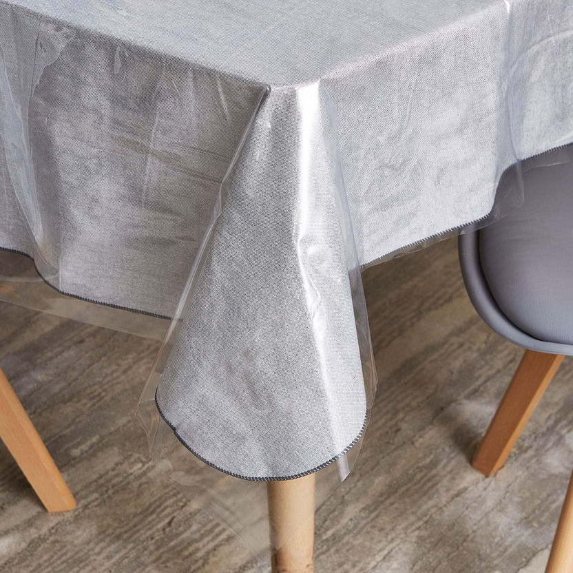 Crystaline PVC Table Cover - 229x178 cm-Table Linens-image-1