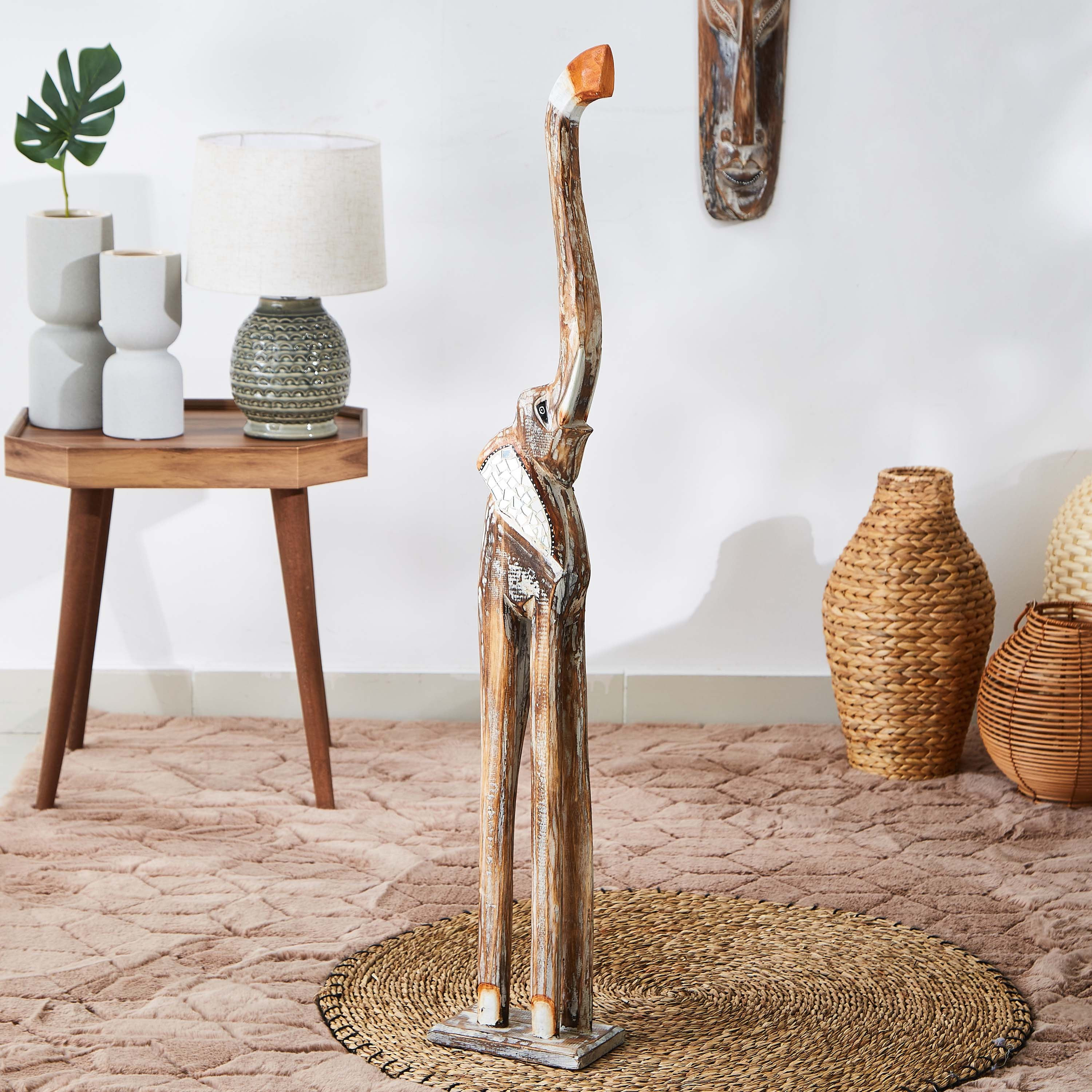 تمثال فيل خشبي - ويلا-hbxhomeware-homedecor-figurinesandornaments-image-1