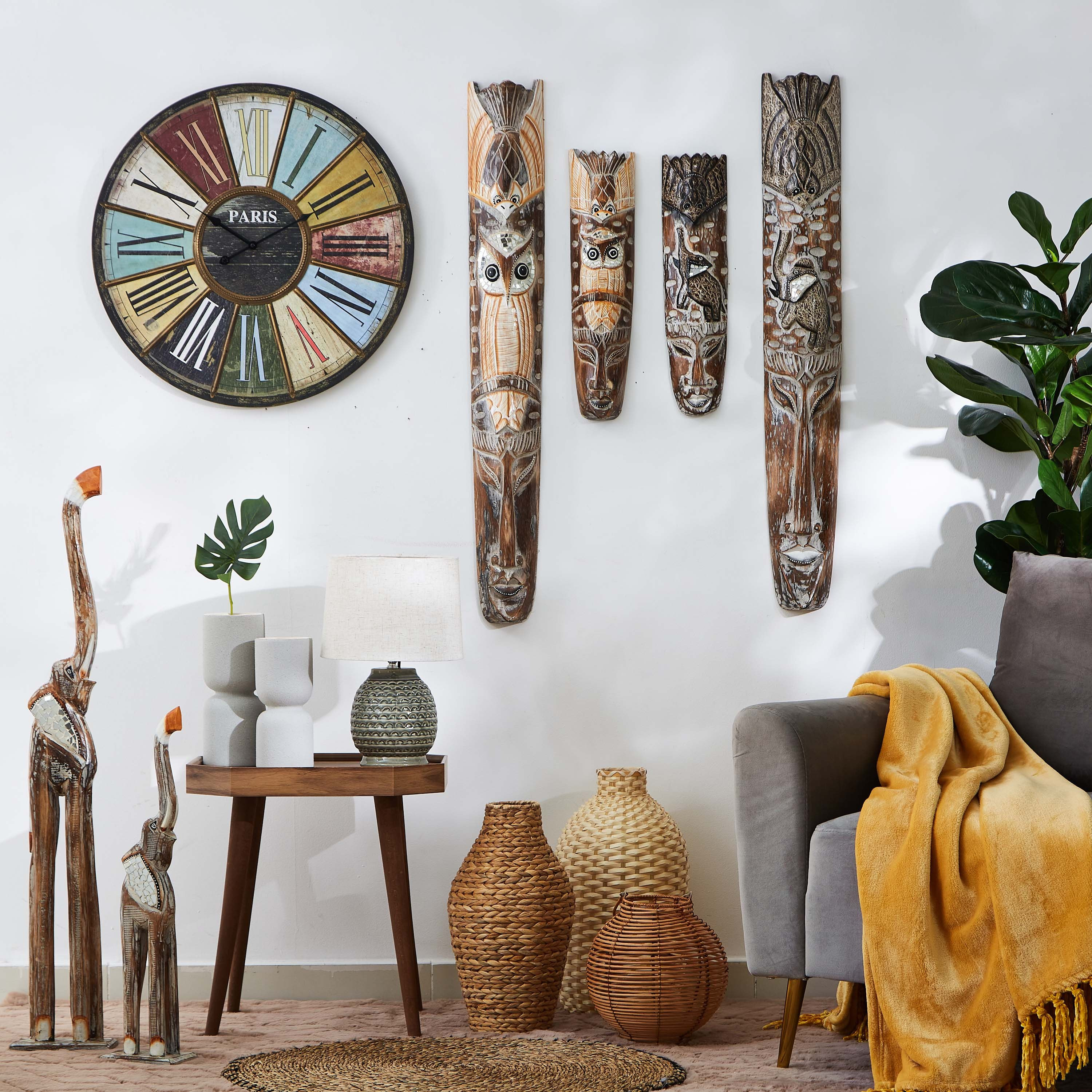تمثال فيل خشبي - ويلا-hbxhomeware-homedecor-figurinesandornaments-image-3