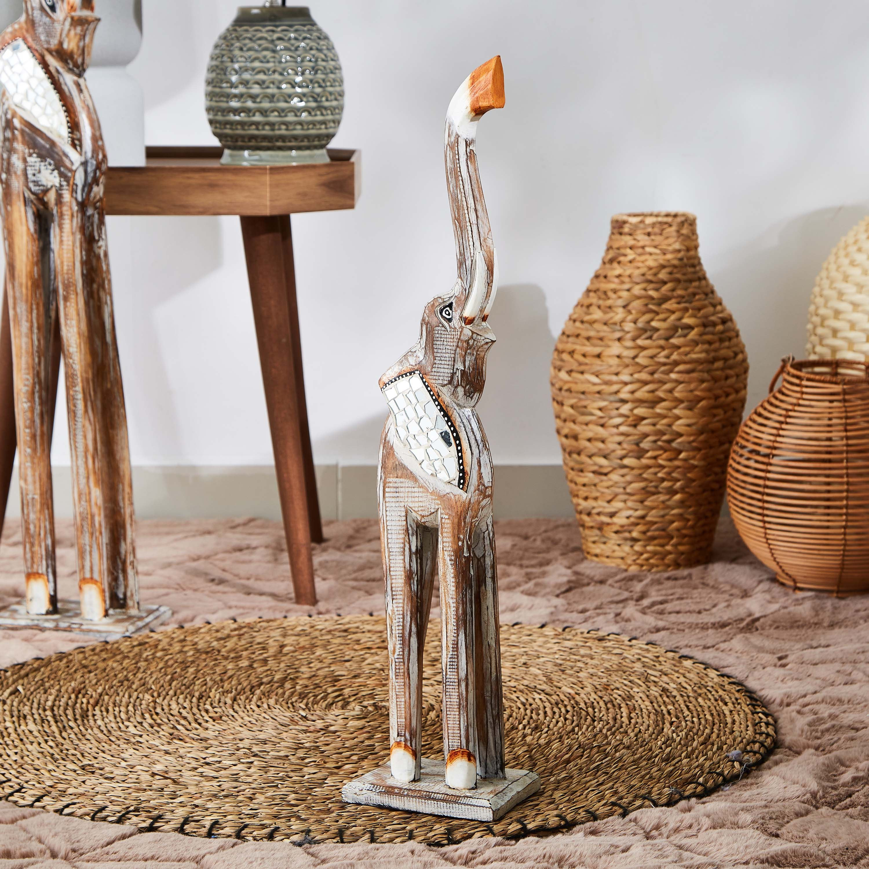 تمثال فيل خشبي - ويلا-hbxhomeware-homedecor-figurinesandornaments-image-1