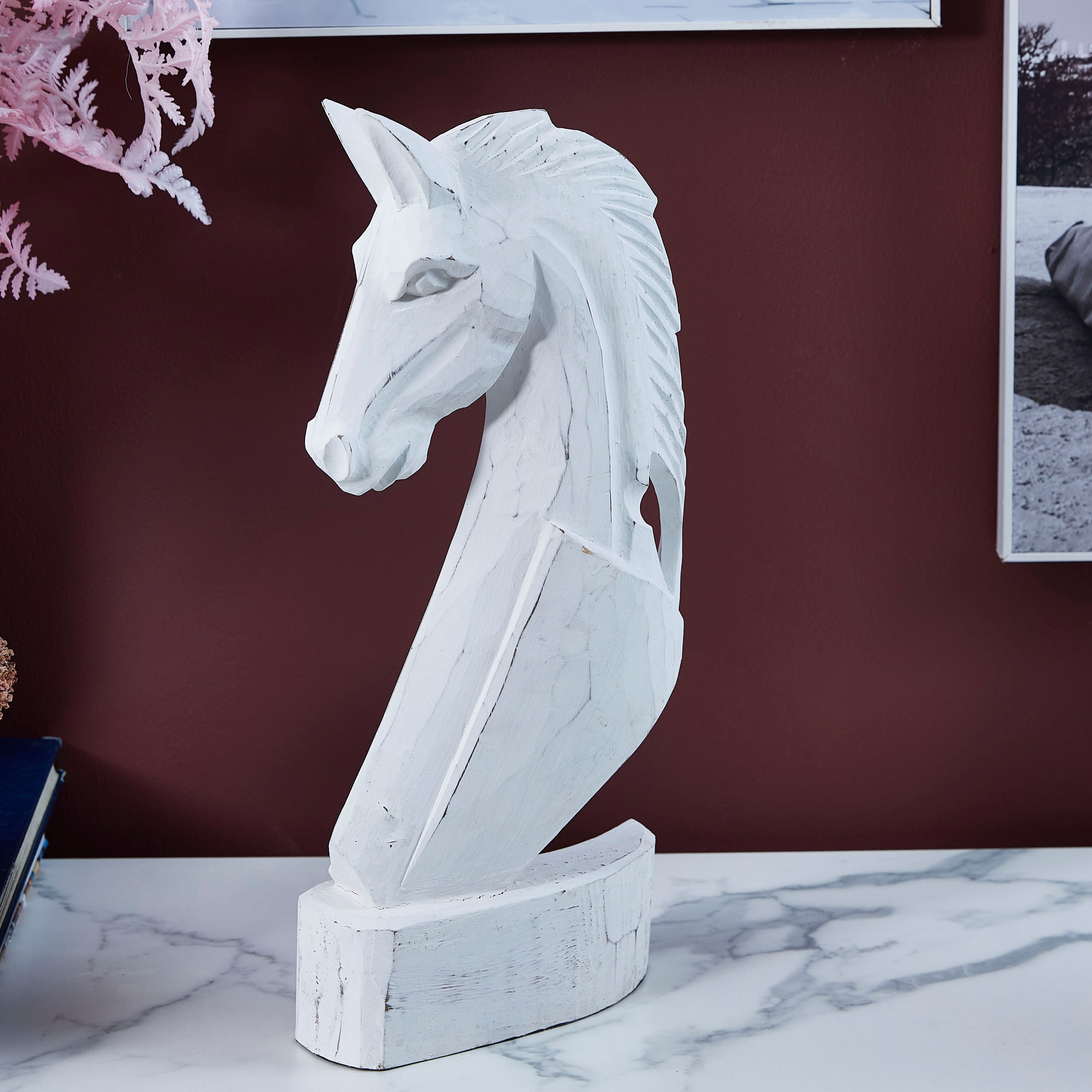 Willa Wooden Horse Top Figurine-hbxhomeware-homedecor-figurinesandornaments-image-2