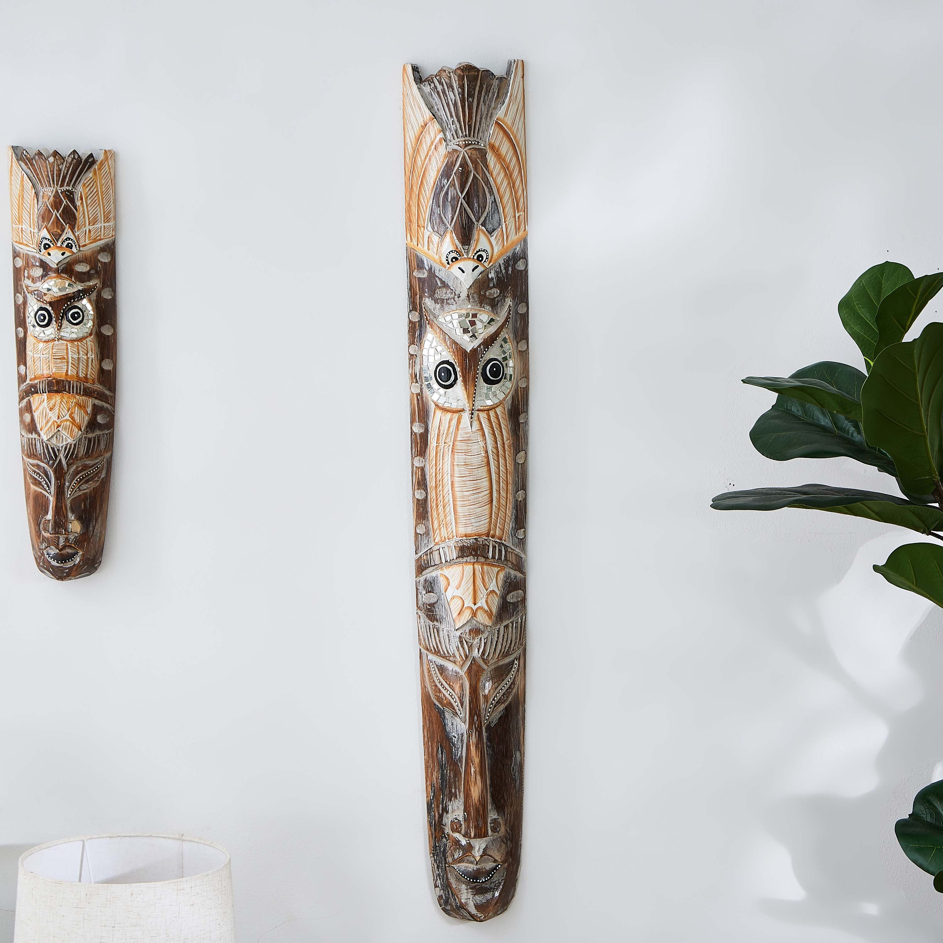 ديكور حائط قناع خشبي مع فيل من ويلا-hbxhomeware-homedecor-figurinesandornaments-image-1