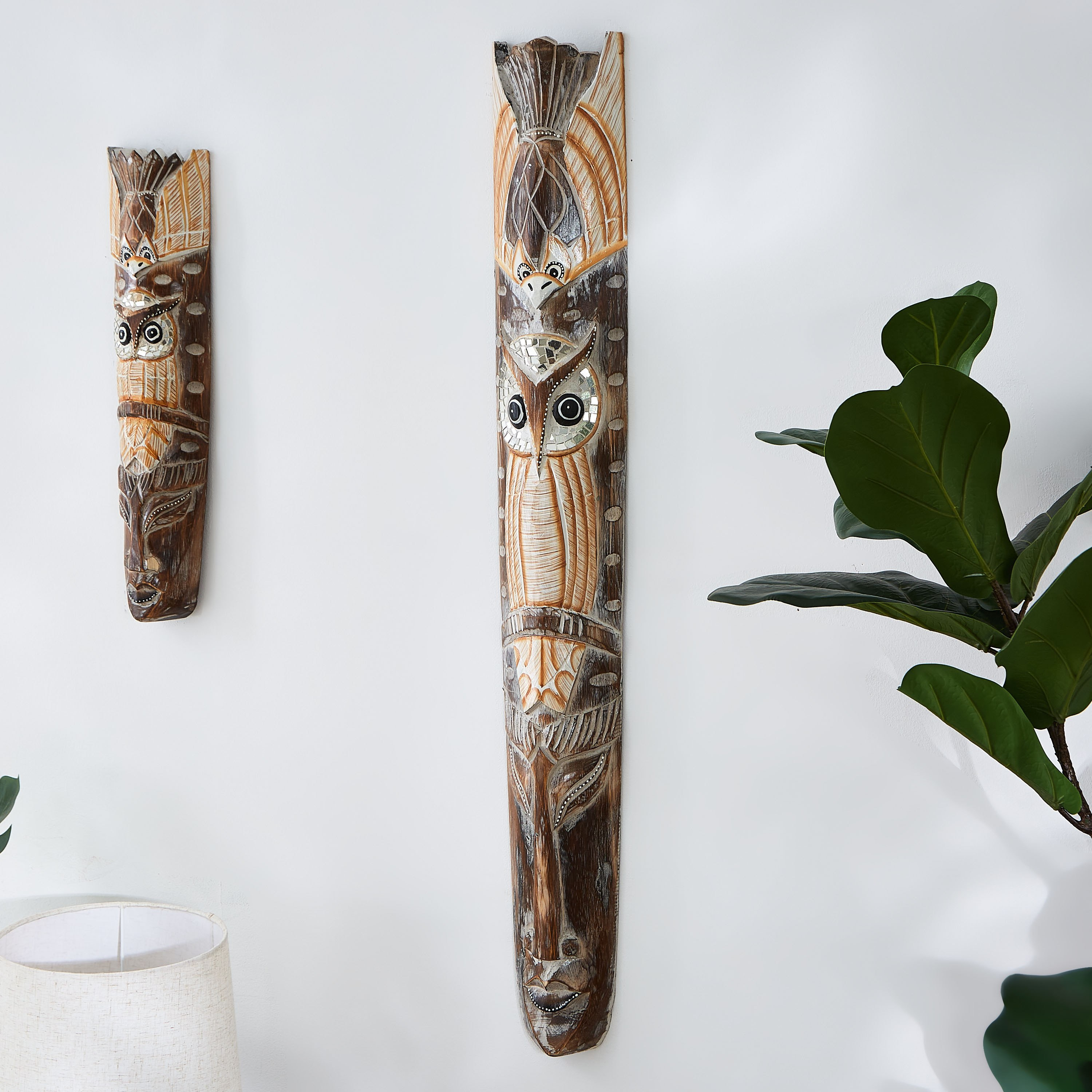 ديكور حائط قناع خشبي مع فيل من ويلا-hbxhomeware-homedecor-figurinesandornaments-image-2