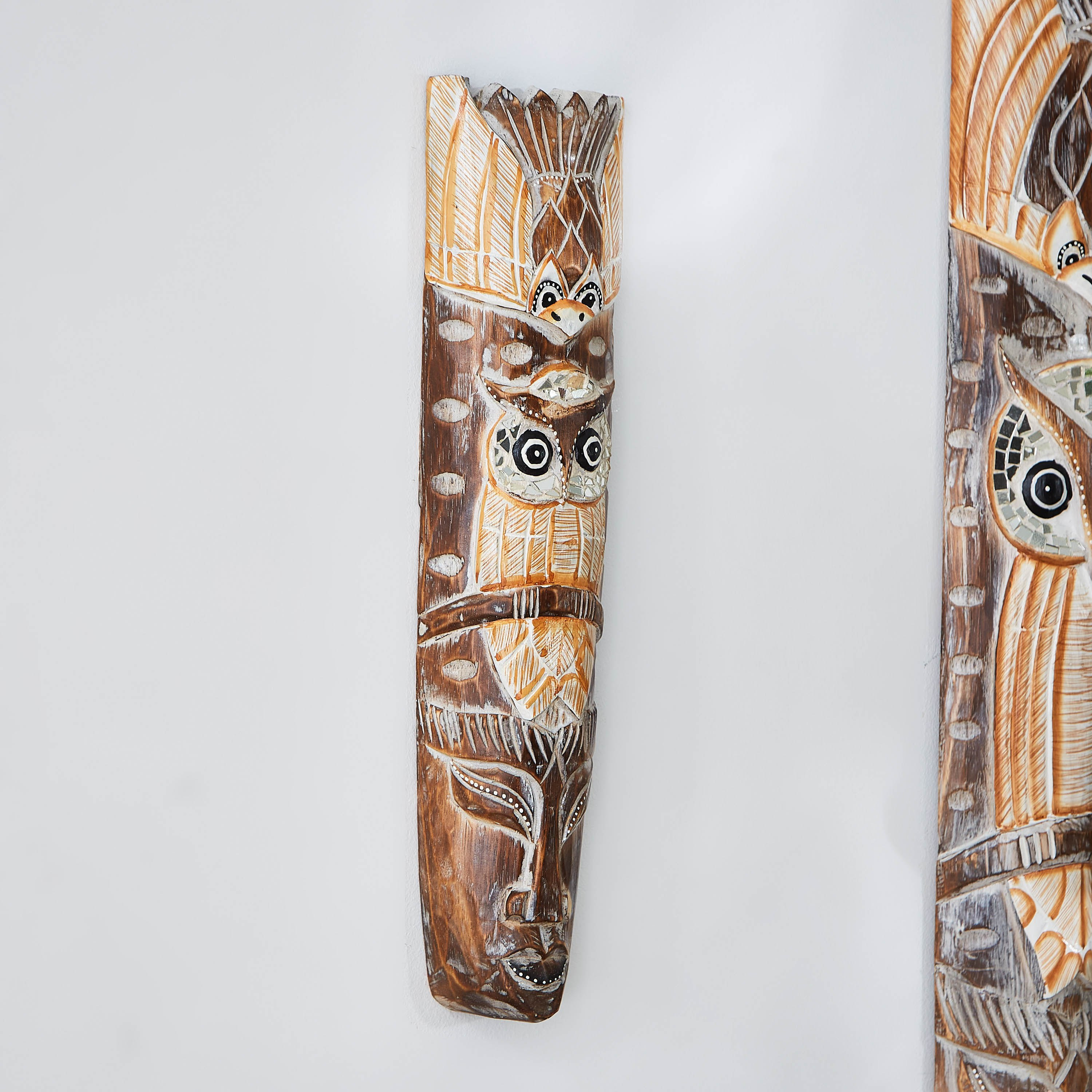 ديكور حائط قناع خشبي وبومة - ويلا-hbxhomeware-homedecor-figurinesandornaments-image-2