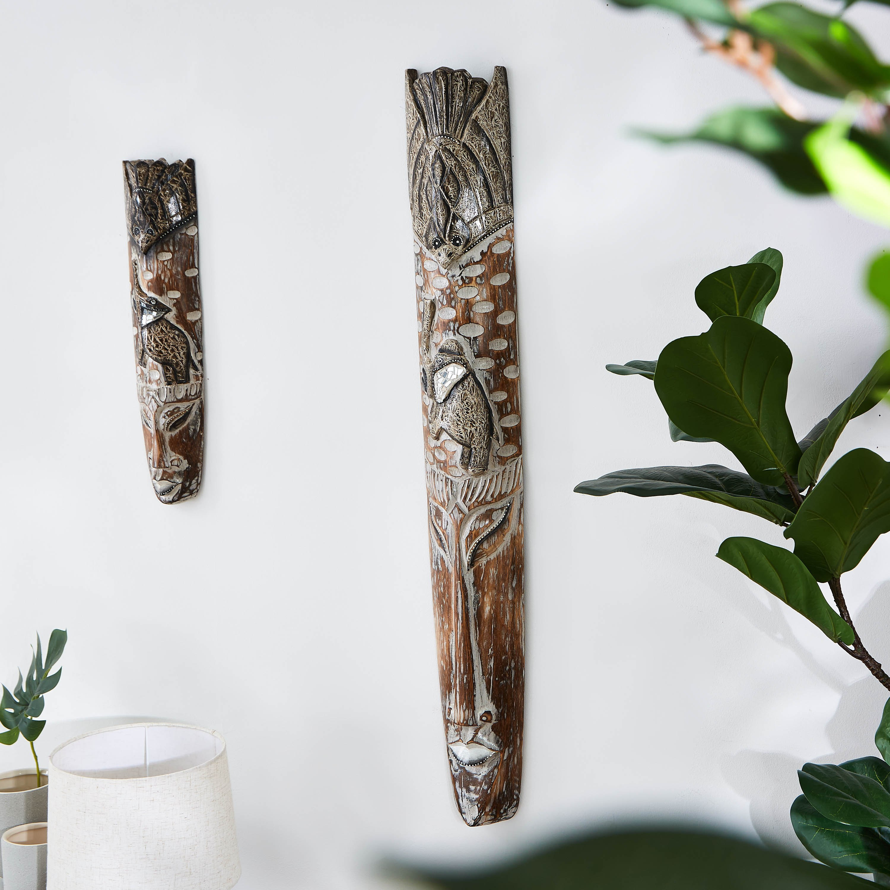 ديكور حائط قناع خشبي مع فيل من ويلا-hbxhomeware-homedecor-figurinesandornaments-image-2