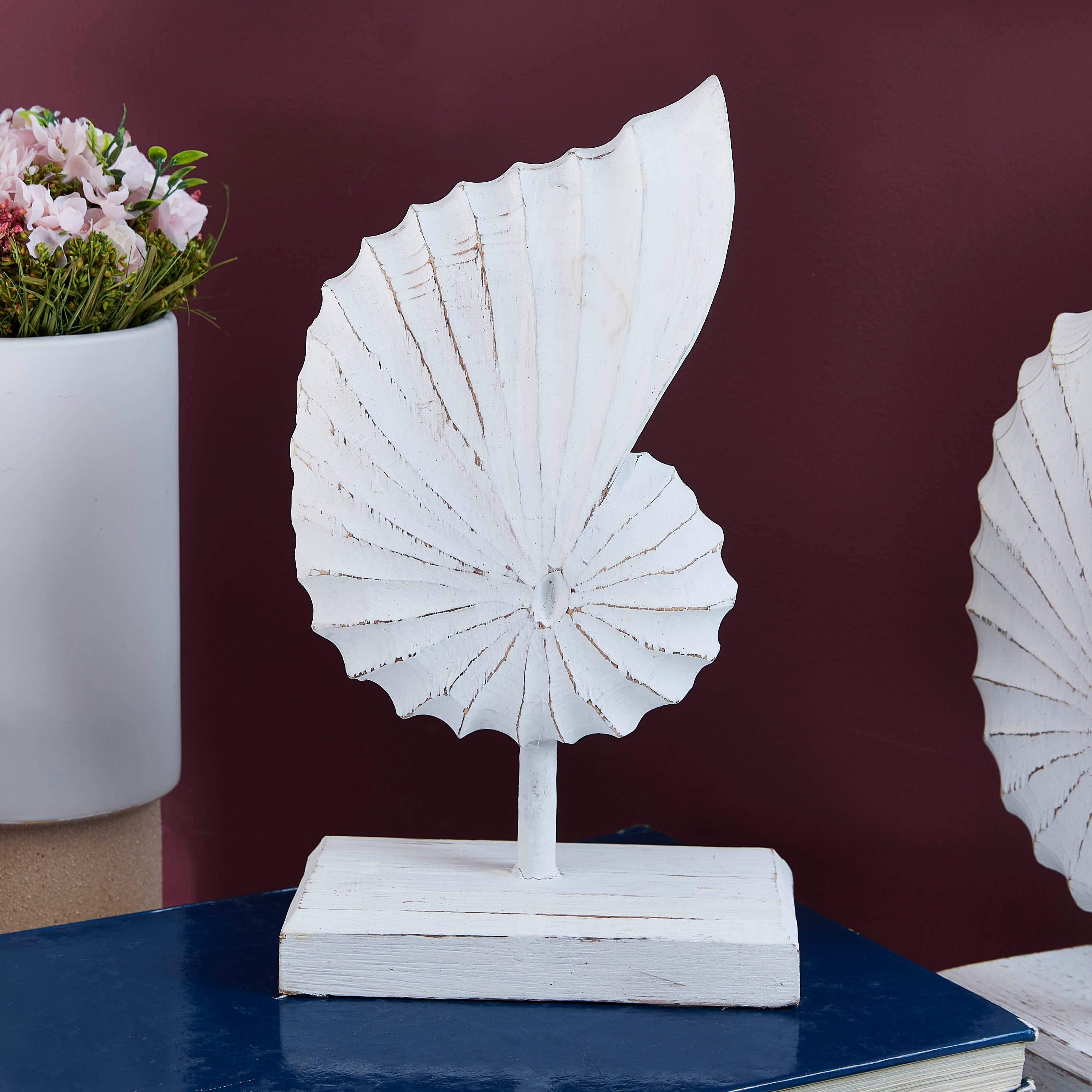 قطعة ديكور صدفة خشبية وعصا 30 سم - ويلا-hbxhomeware-homedecor-figurinesandornaments-image-2