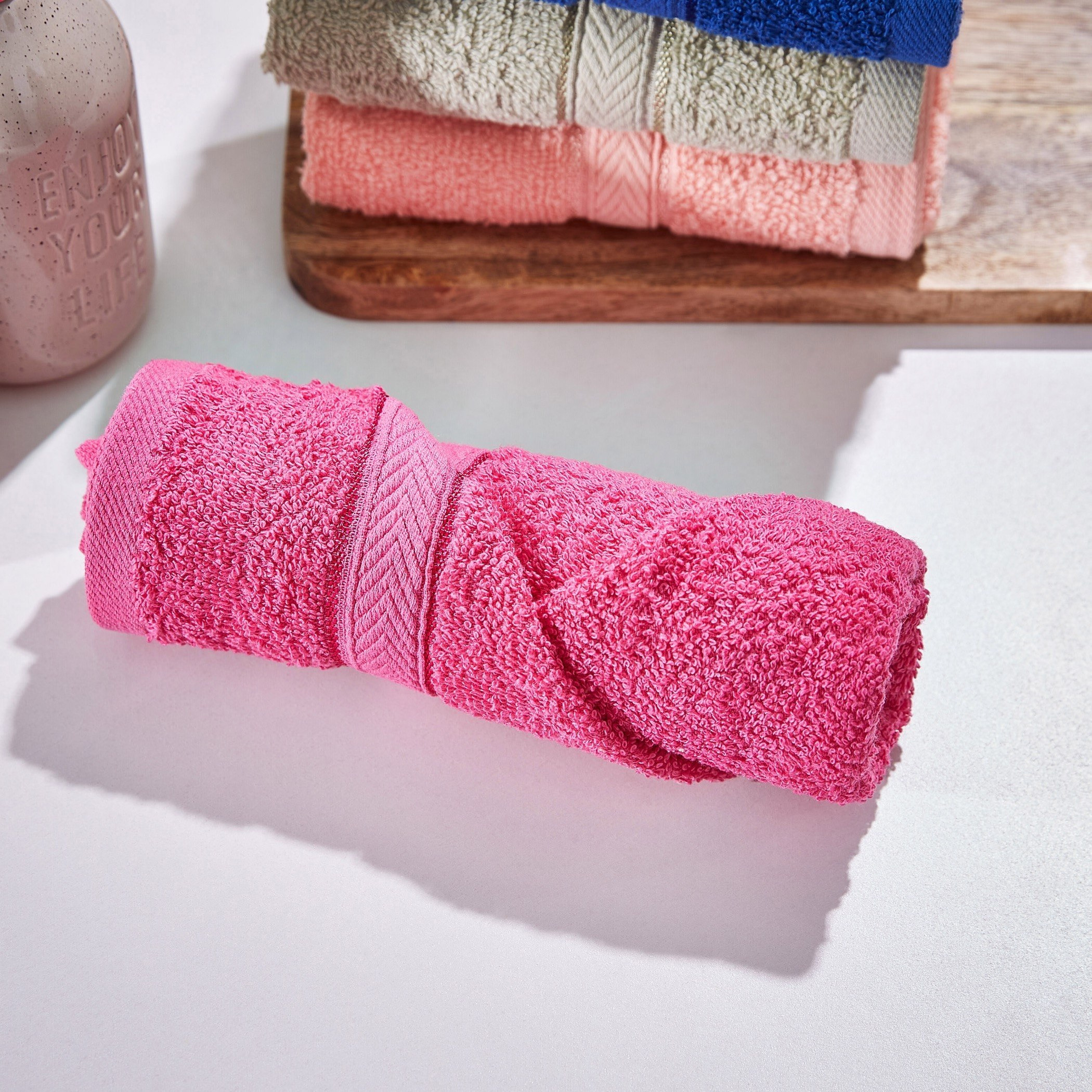 Novel Cotton Hand Towel - 40x70 cm-hbxbathroom-bathroomtextiles-image-2