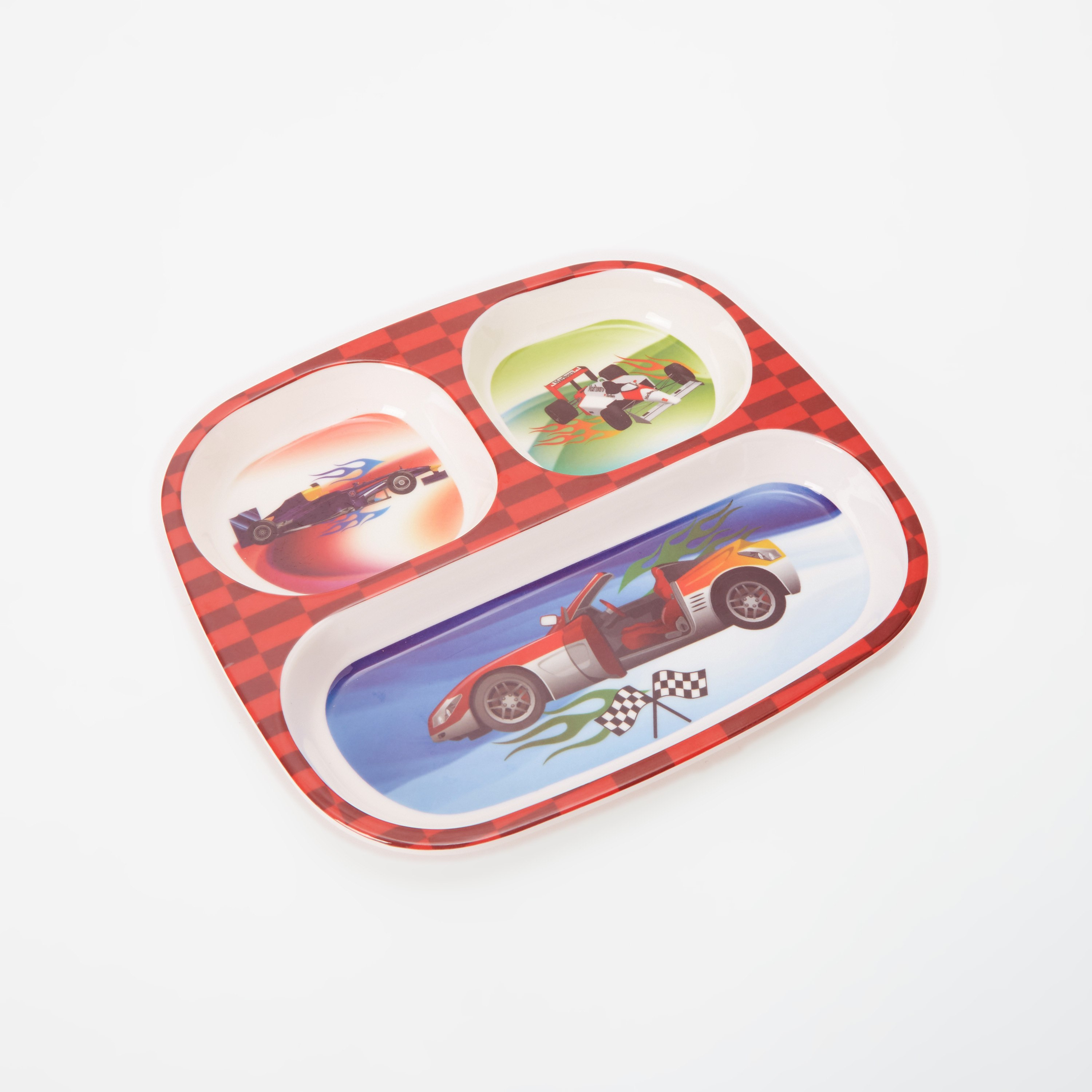 Cars 3-Partition Rectangular Plate - 24x21 cm-hbxhomeware-hbxkidsandyouth-image-4