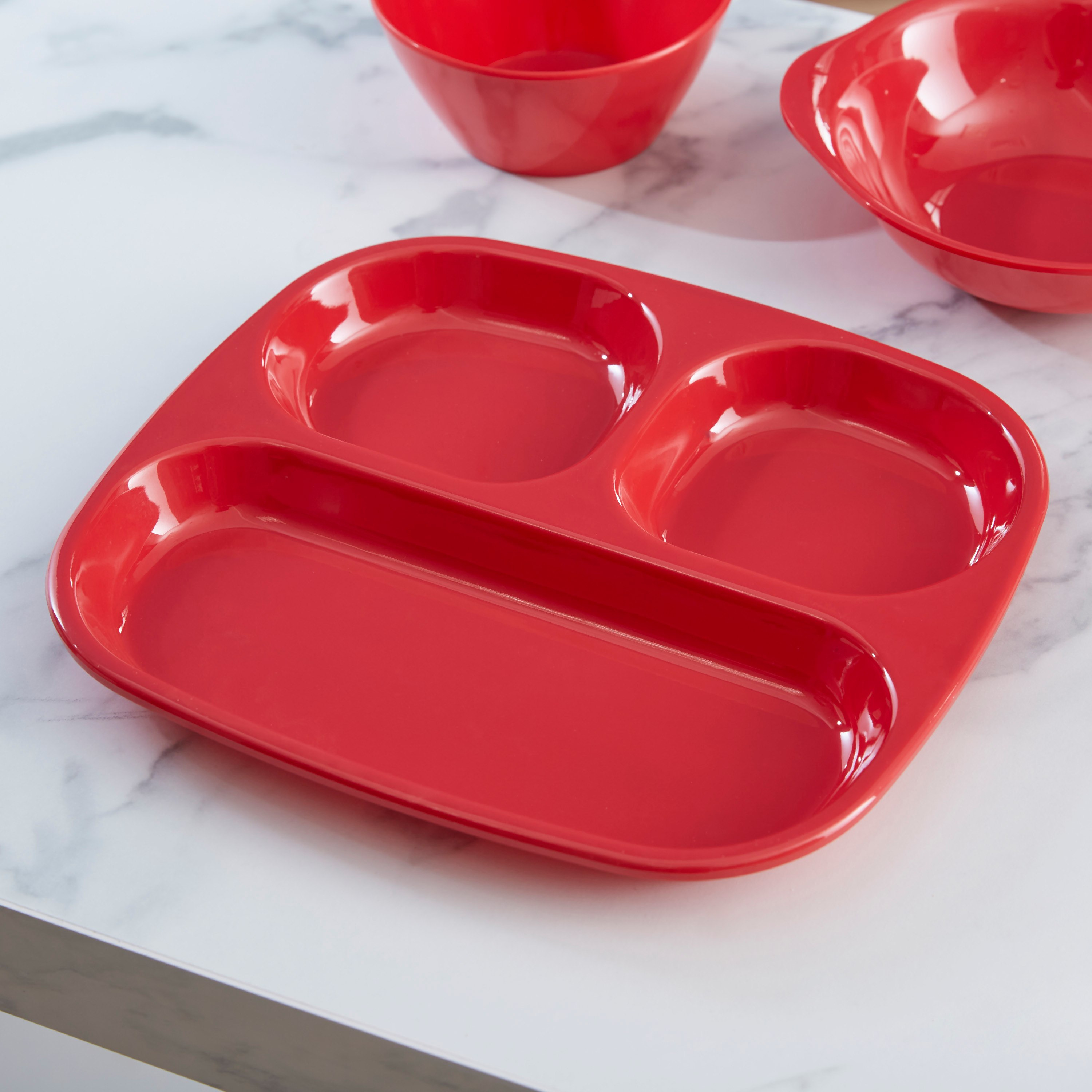 صحن مستطيلي بـ3 أقسام من تشير - 24x21 سم-hbxhomeware-hbxkidsandyouth-image-1
