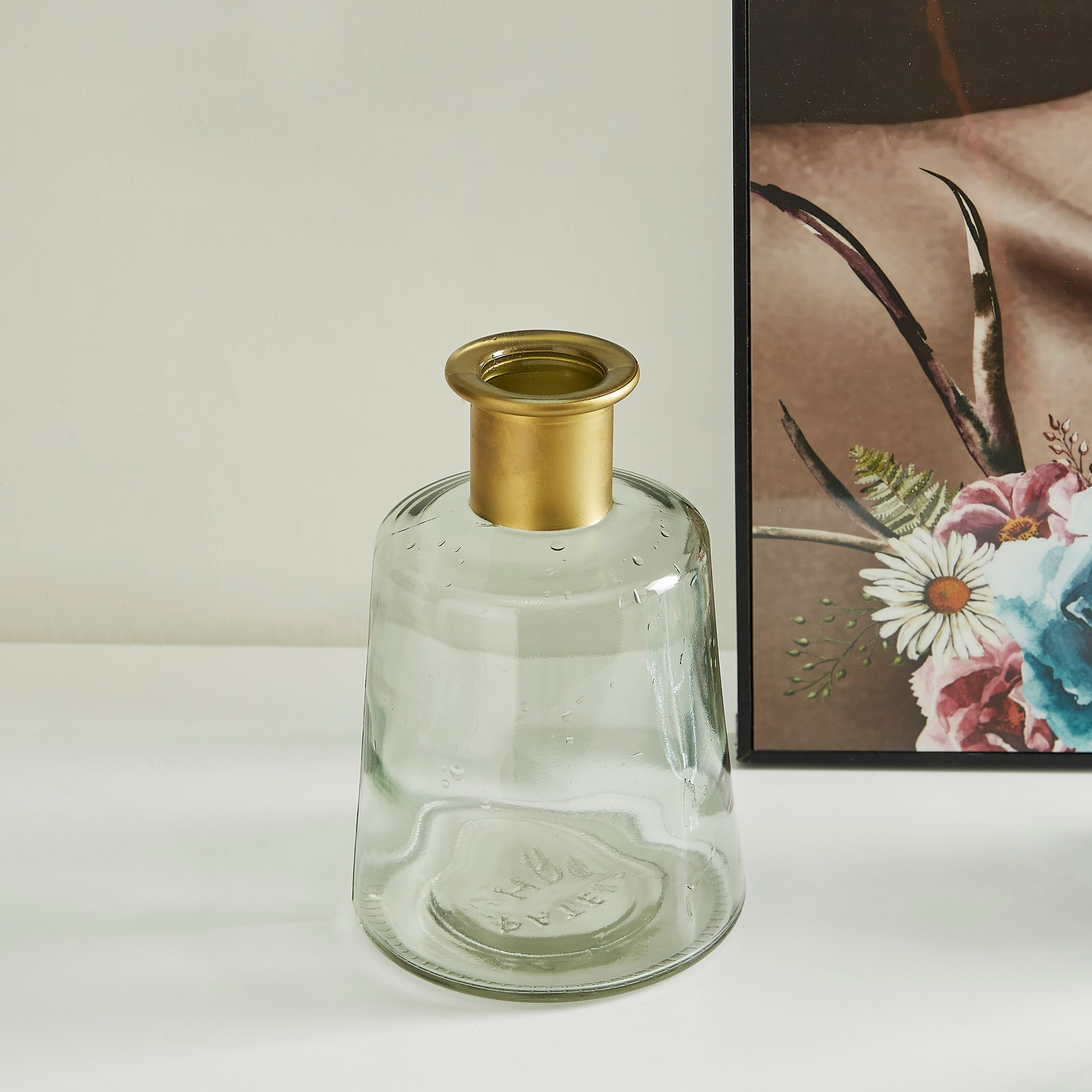 مزهرية زجاجية بتصميم عنق قارورة من أفا - 12 سم-hbxbedroom-decorandaccessories-vases-image-2