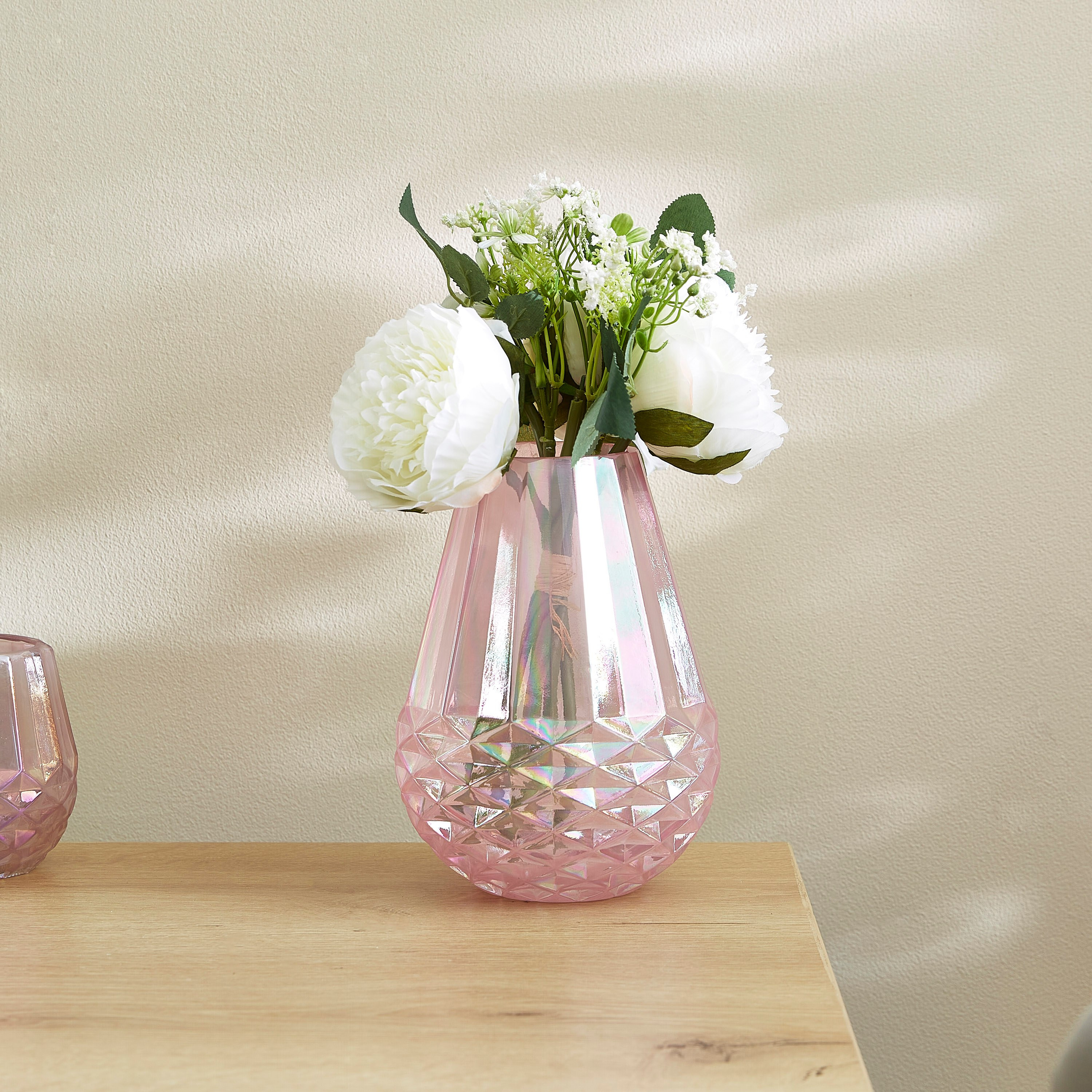 Ava Glass Lustre Ribbed Tall Vase-hbxbedroom-decorandaccessories-vases-image-1
