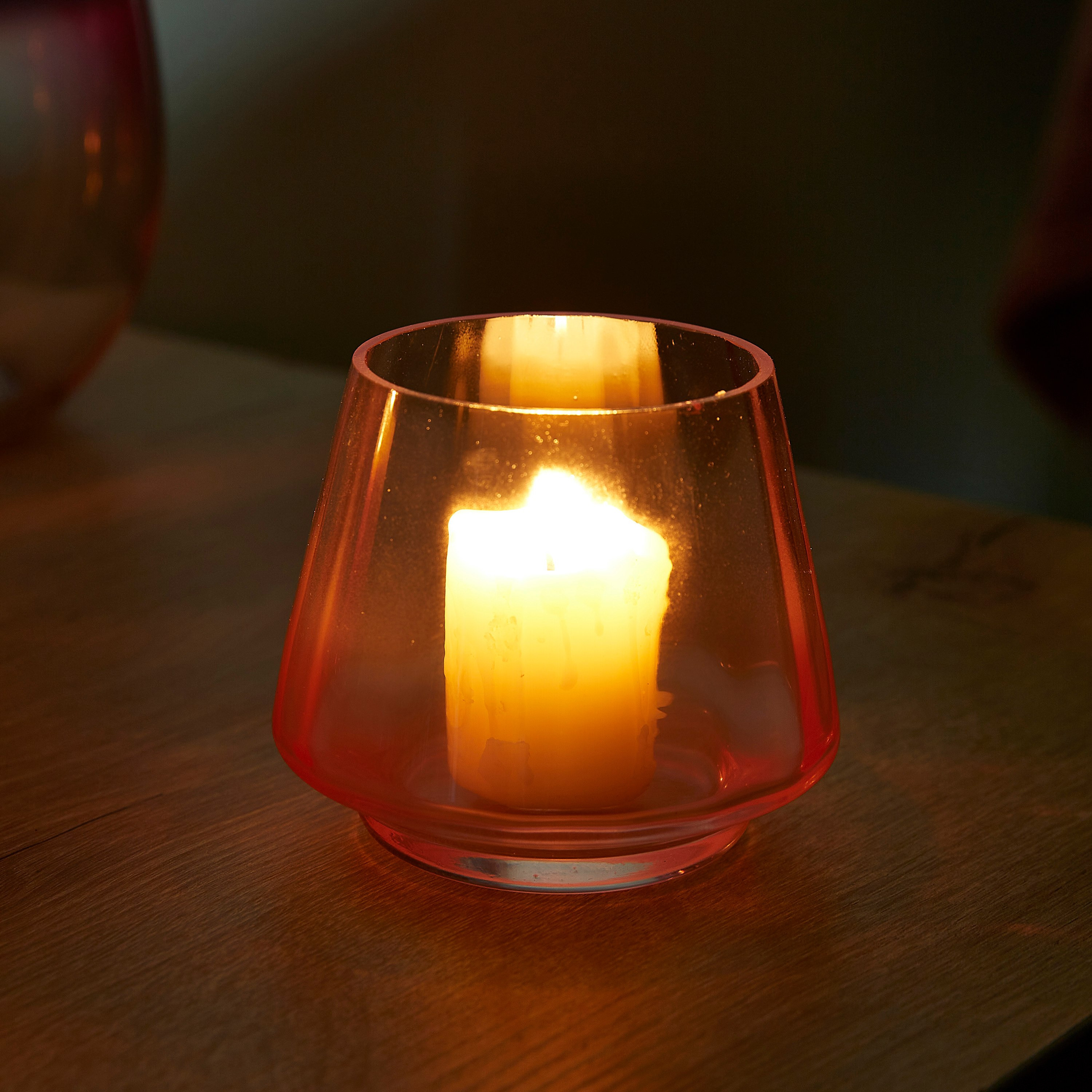 حامل شموع زجاجي متدرج اللون من آفا - صغير-hbxlivingroom-decorandaccessories-candleholders-image-2