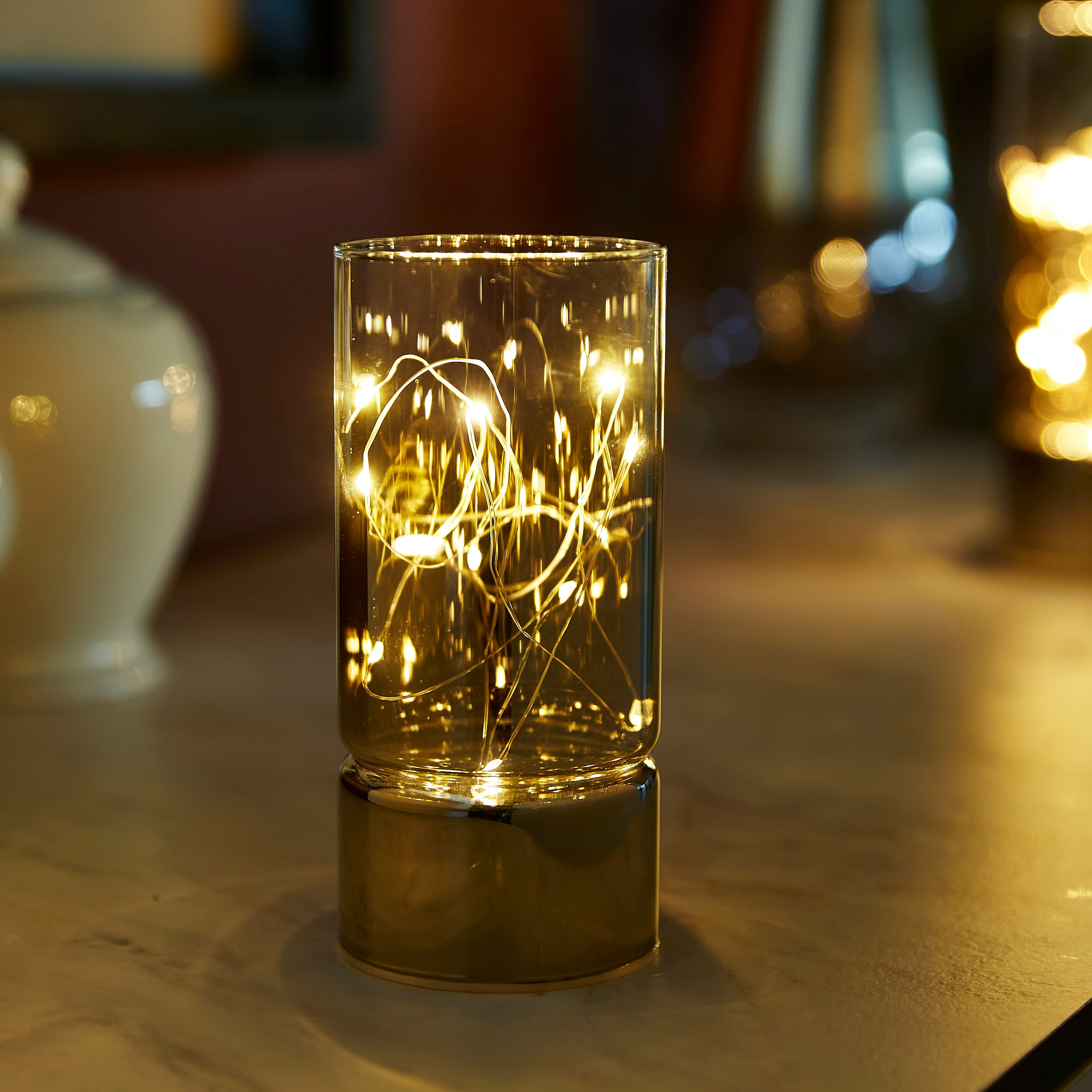Ava Glass Cylinder Ombre Vase with LED Lights-hbxhomeware-hbxdecorandfurnishings-image-2
