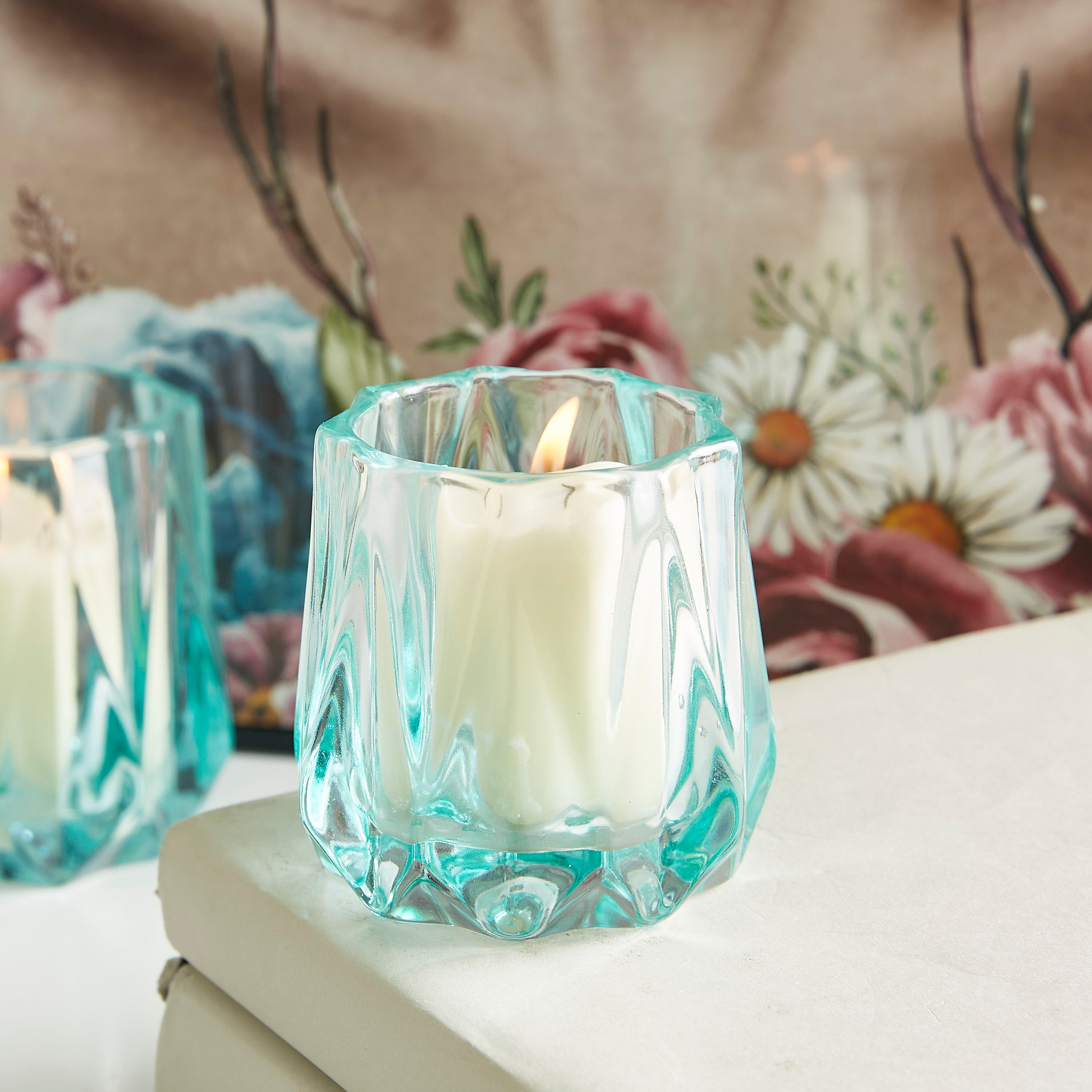 حامل شموع زجاجي بتصميم تجريدي ولون متدرج من آفا - صغير-hbxlivingroom-decorandaccessories-candleholders-image-2