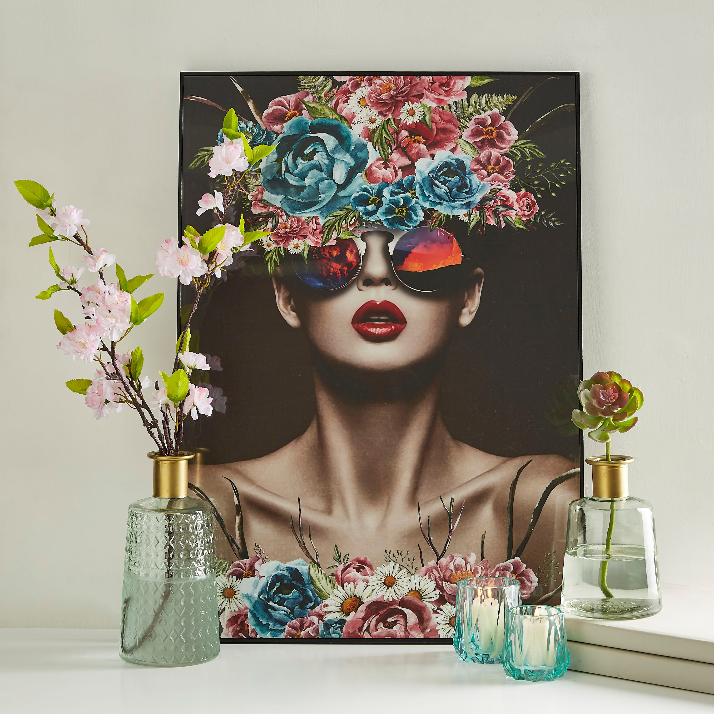 حامل شموع زجاجي بتصميم تجريدي ولون متدرج من آفا - صغير-hbxlivingroom-decorandaccessories-candleholders-image-4