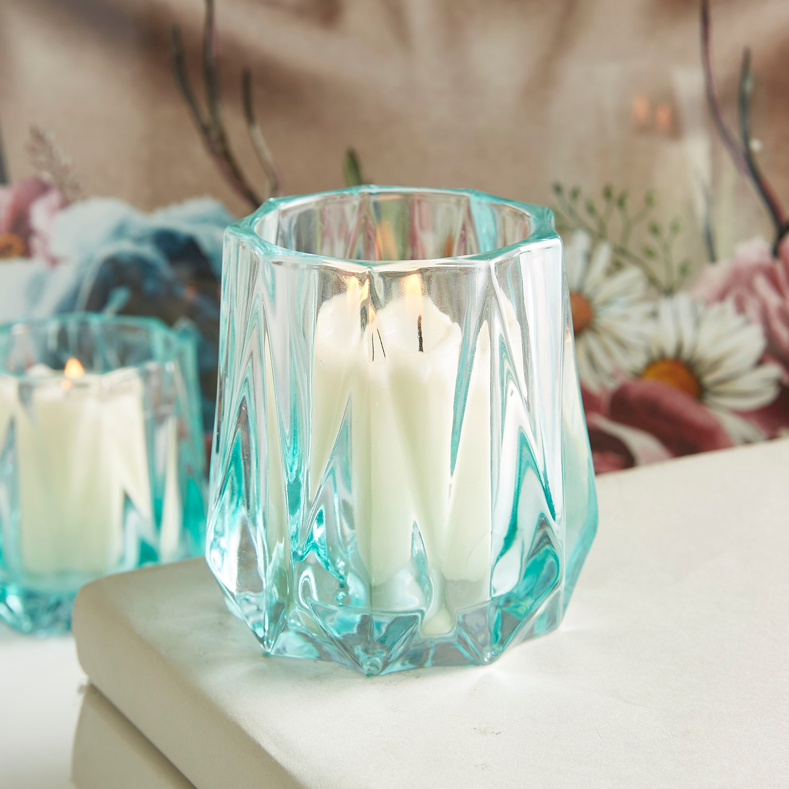 حامل شموع زجاجي بتصميم تجريدي ولون متدرج من آفا - طويل-hbxlivingroom-decorandaccessories-candleholders-image-2