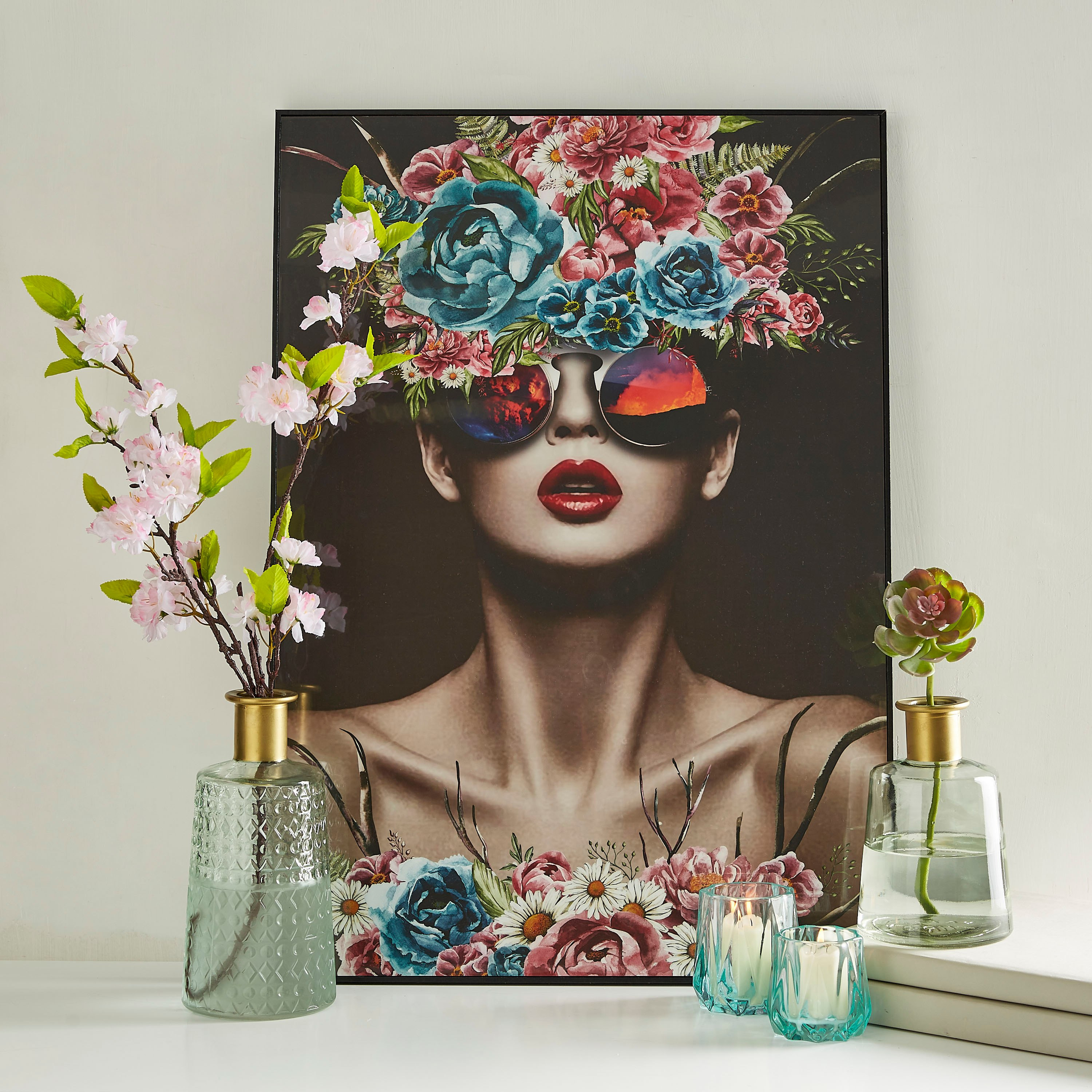 حامل شموع زجاجي بتصميم تجريدي ولون متدرج من آفا - طويل-hbxlivingroom-decorandaccessories-candleholders-image-4