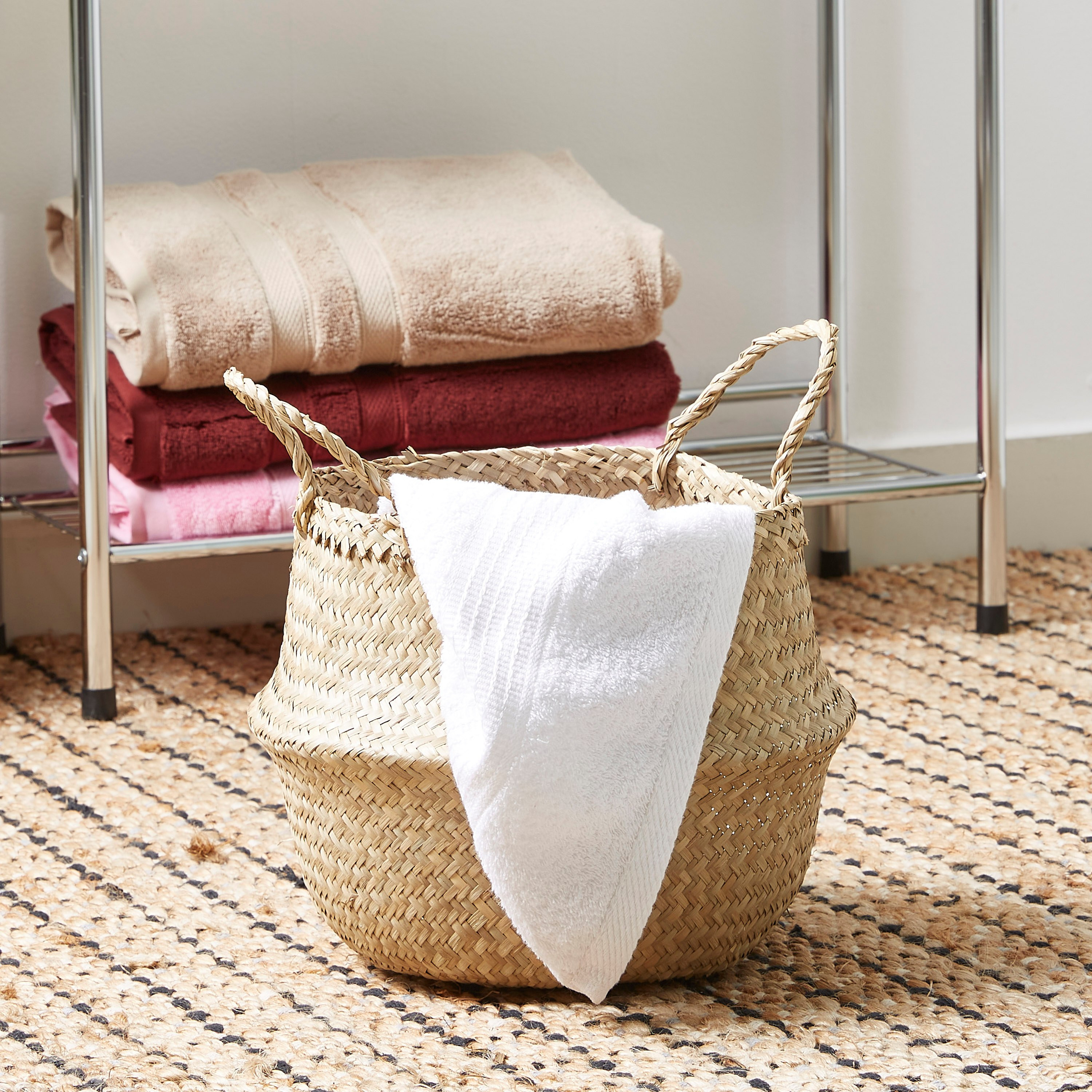 سلة غسيل أعشاب البحر من ناتورا - 25x32 سم-hbxbathroom-bathroomstorage-laundryhampers-image-1