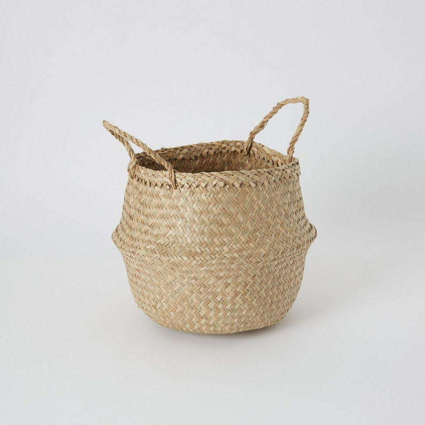 Natura Seagrass Laundry Basket - 25x32 cm-Laundry Hampers-image-5