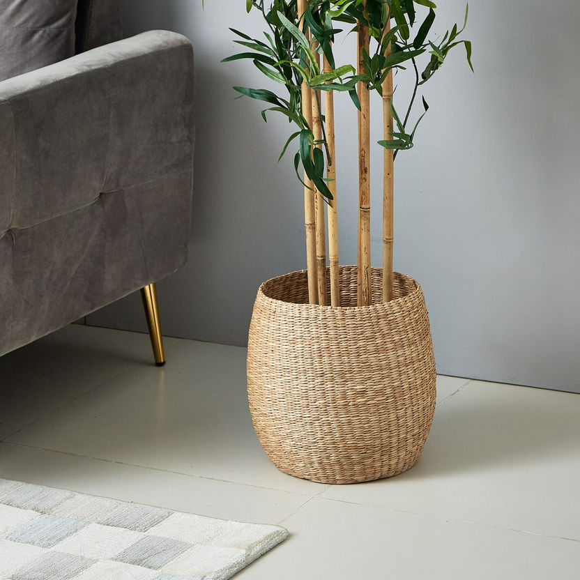 Natura Seagrass Weaved Planter-Planters & Urns-image-0