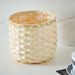 Natura Bamboo Weave Detail Pot - 16x18 cm-Planters and Urns-thumbnail-0