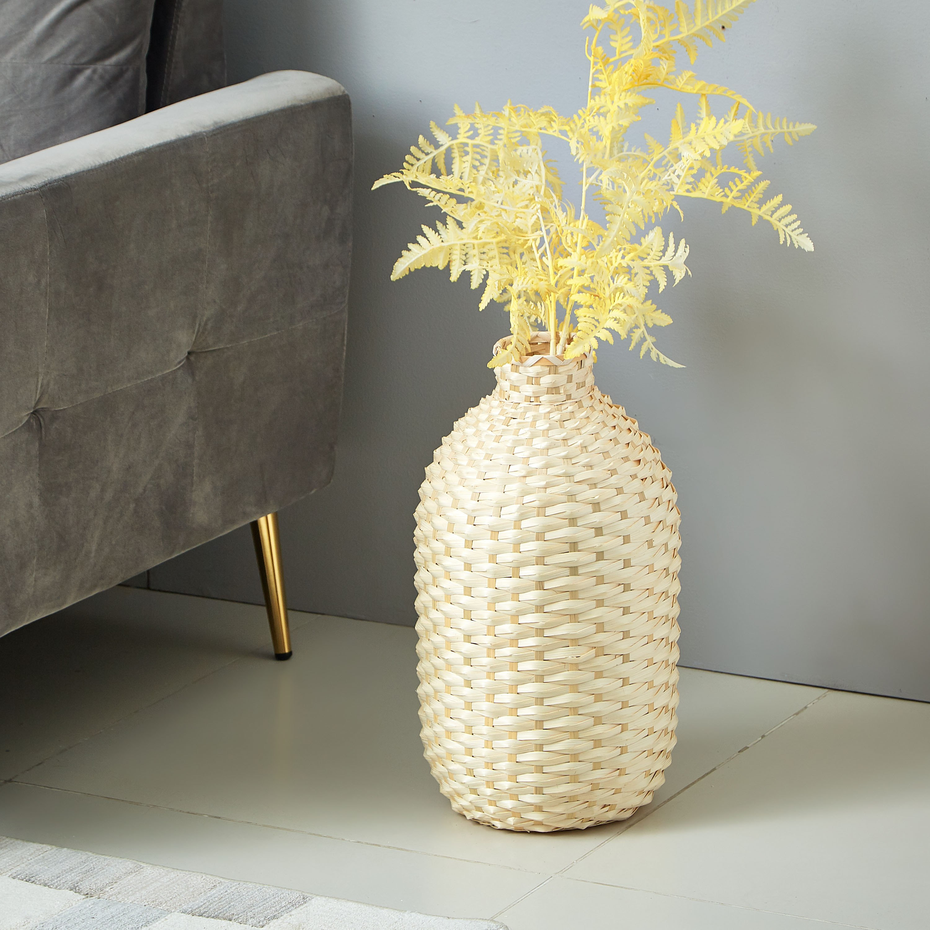 مزهرية خيزران بتفاصيل منسوجة من ناتورا -hbxbedroom-decorandaccessories-vases-image-1