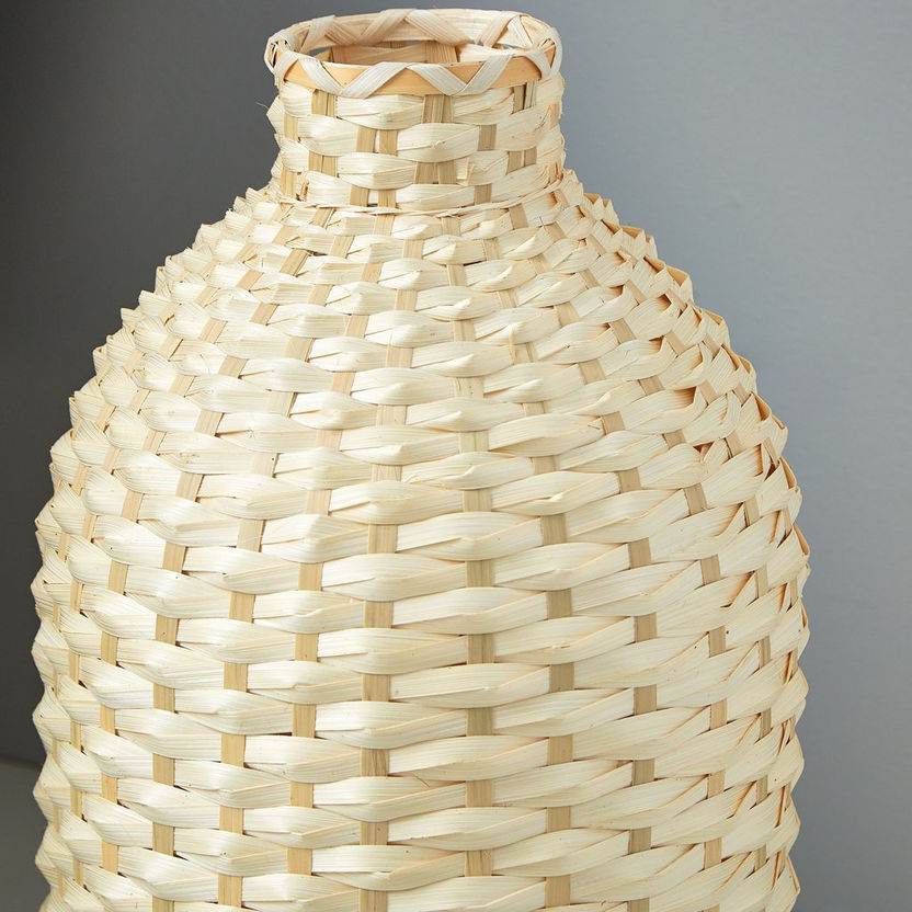 Natura Bamboo Weave Detail Vase-Vases-image-2