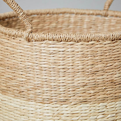 Natura Seagrass Basket with Handles - 40x65 cms