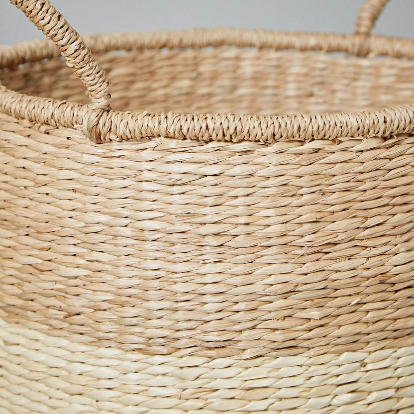 Natura Seagrass Basket with Handles - 40x65 cm-Laundry Hampers-image-2