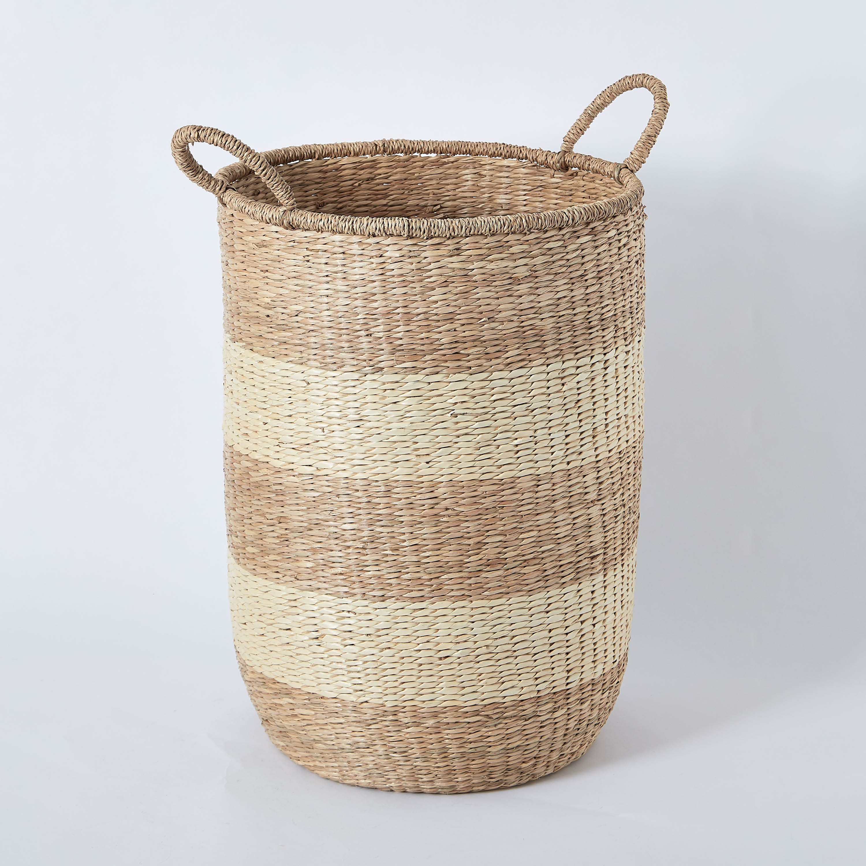 Natura Seagrass Basket with Handles - 40x65 cm-hbxbathroom-bathroomstorage-laundryhampers-image-5