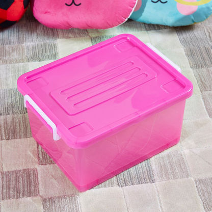 Rolling Storage Box with 4-Wheels and Lid - 15 L