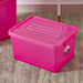 Rolling Storage Box with Wheels and Lid - 34x47x25 cm-Bedroom Storage-thumbnailMobile-0