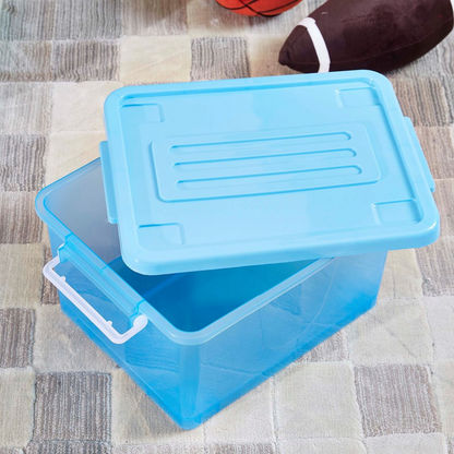 Rolling Storage Box with Wheels and Lid - 15 L