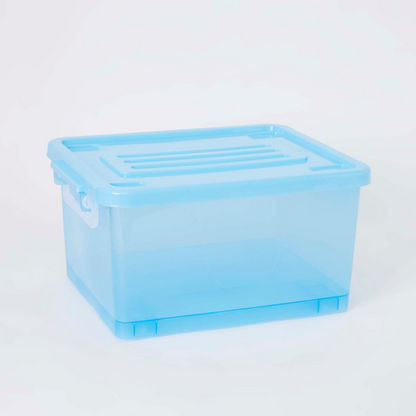 Rolling Storage Box with Wheels and Lid - 15 L
