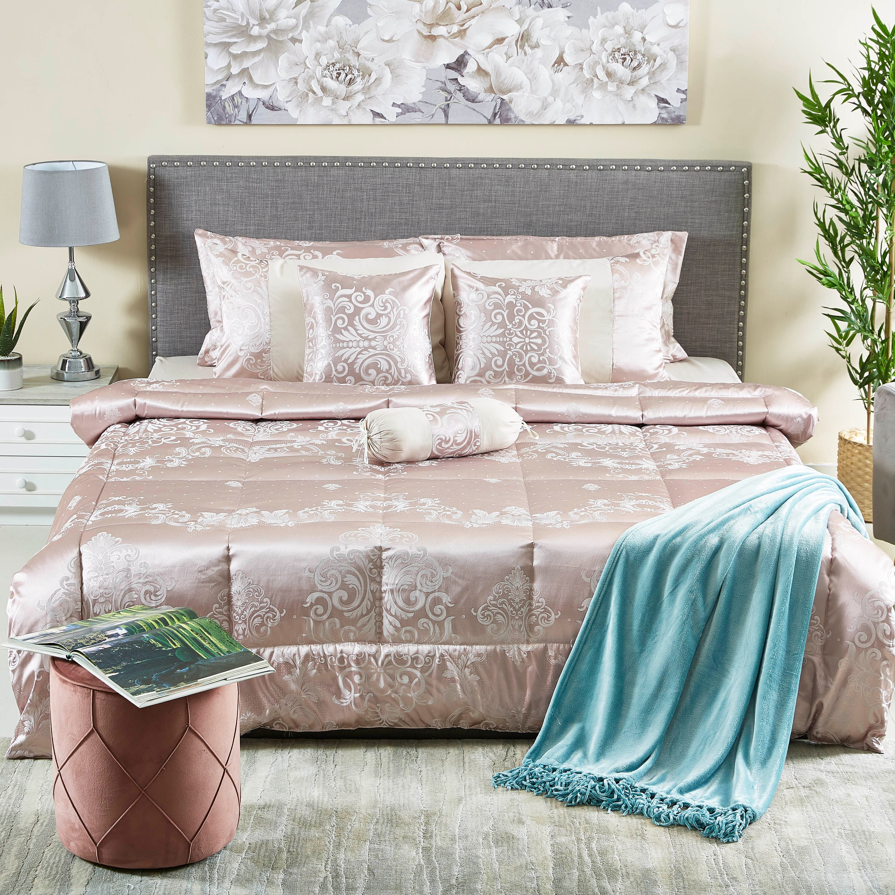 طقم لحاف كينج جاكار 9- قطع من داليا- 220x240 سم-hbxhomeware-hbxdecorandfurnishings-image-12
