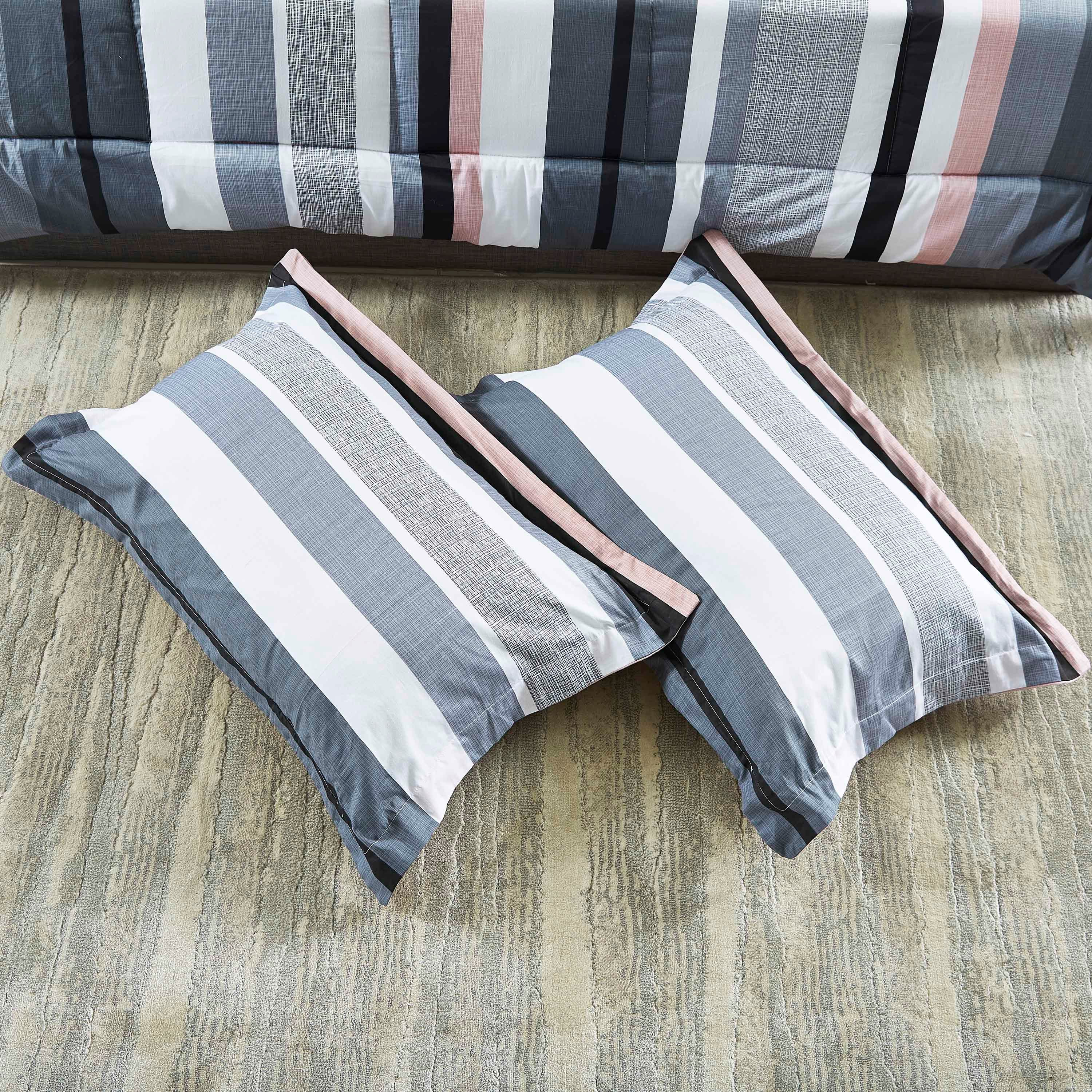 طقم لحاف كينج قطن ساتان 5 قطع بطبعات 220x240 سم - تكس-hbxhomeware-hbxdecorandfurnishings-image-6