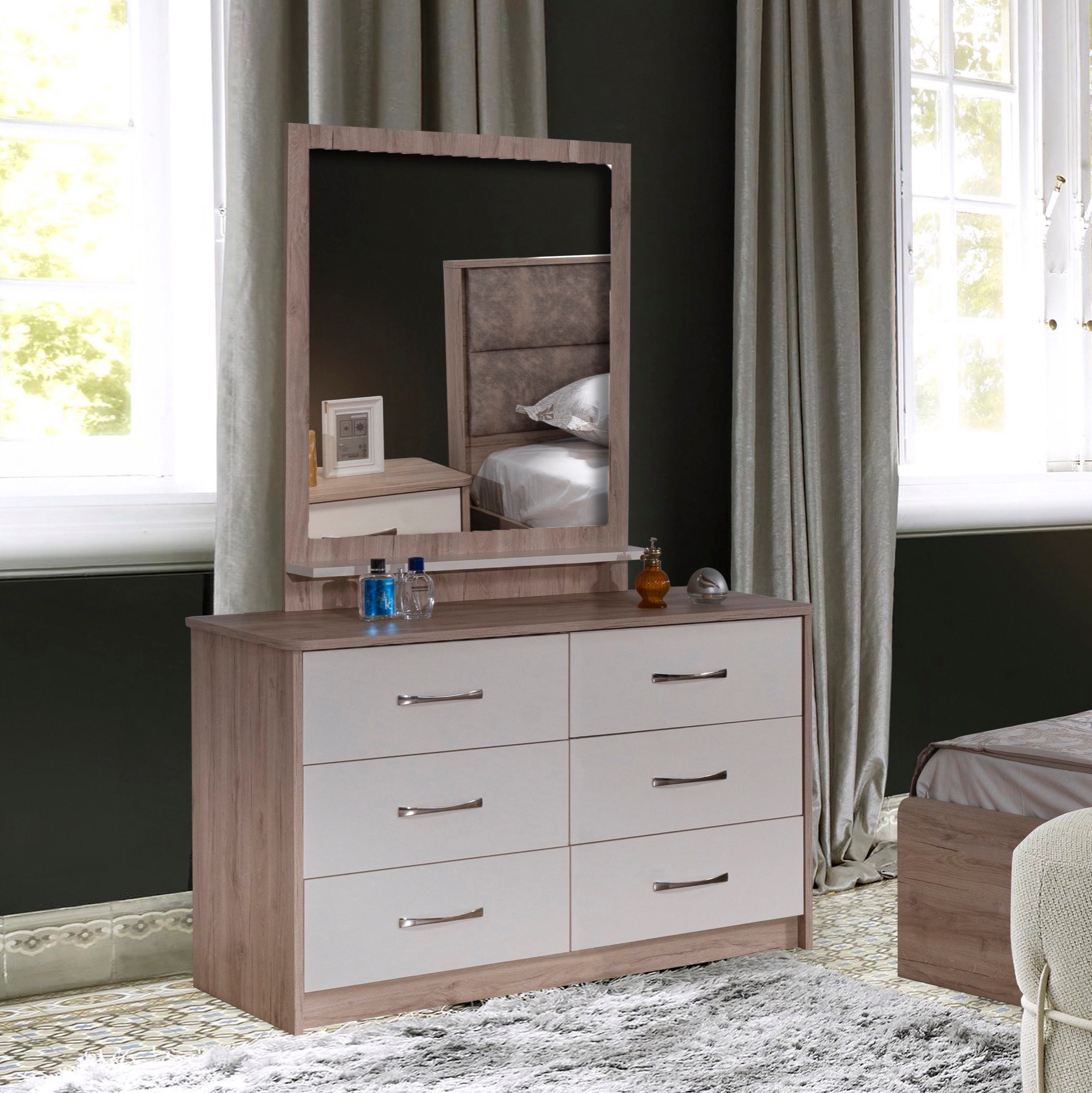 طقم غرفة نوم كينج 5 قطع من كونكورد - 180x200 سم-hbxbedroom-bedsandbedsets-bedroomsets-king-image-8