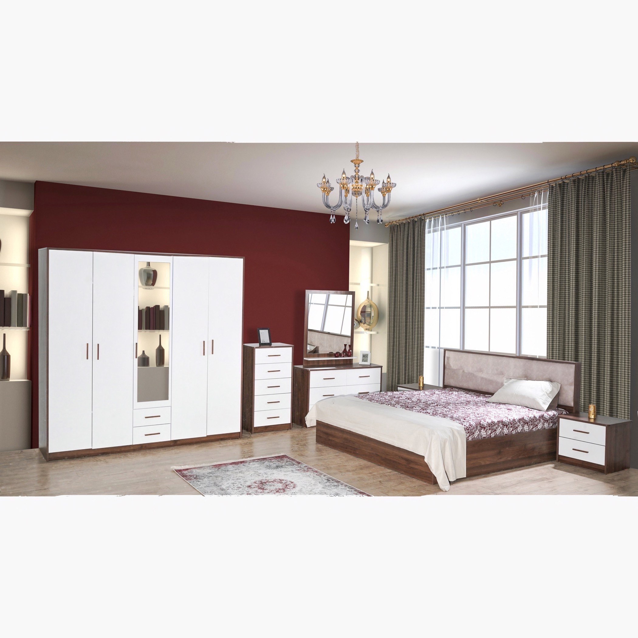 طقم غرفة نوم كينج 5 قطع - هارموني من موڤو - 180x200 سم-hbxbedroom-bedsandbedsets-bedroomsets-king-image-15