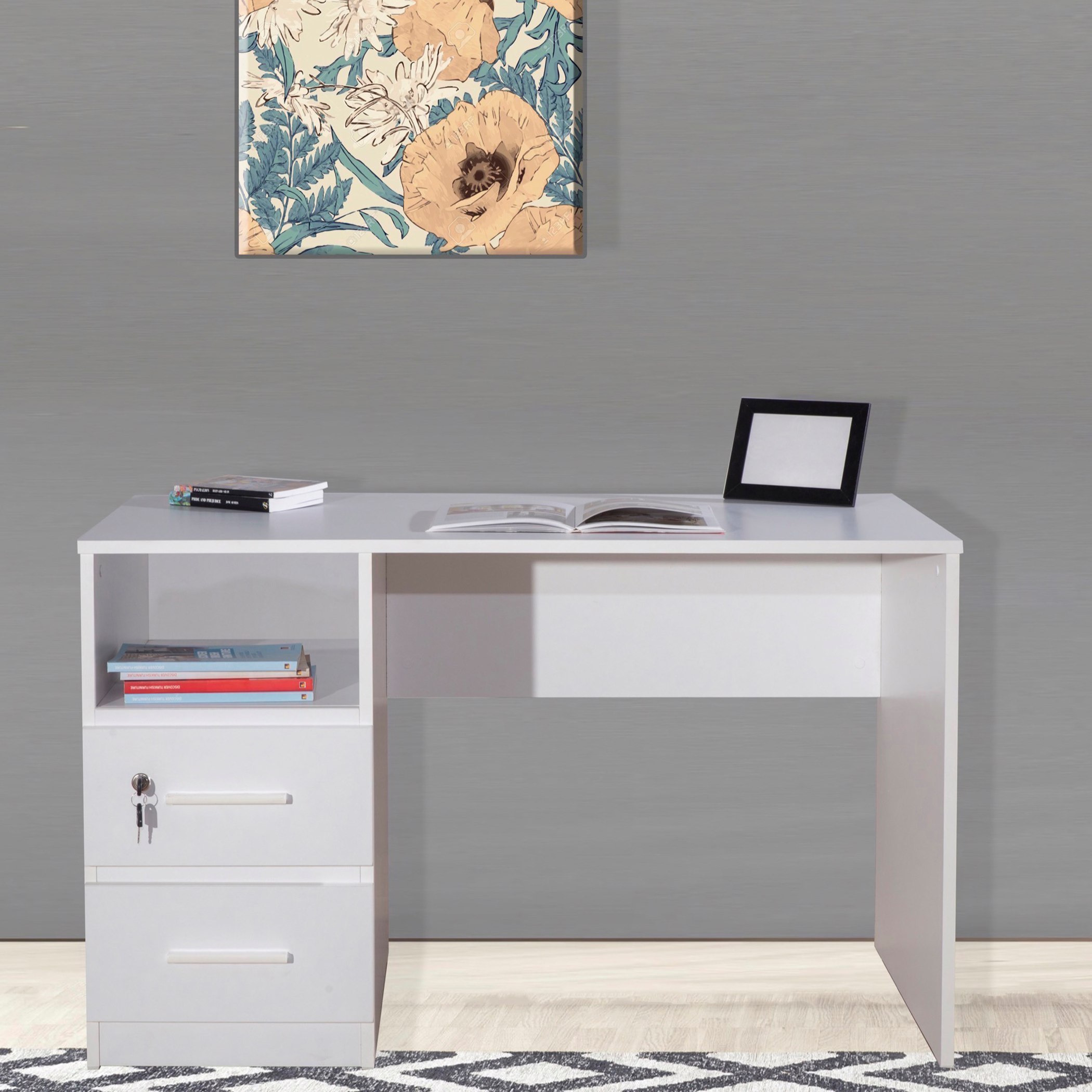 White study on sale table online